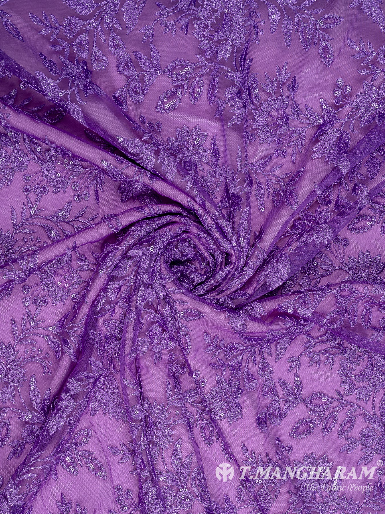 Purple Fancy Net Fabric - EC10603 view-1