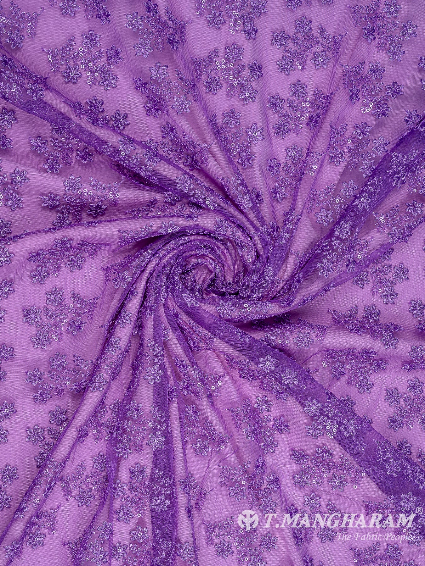 Purple Fancy Net Fabric - EA3245 view-1