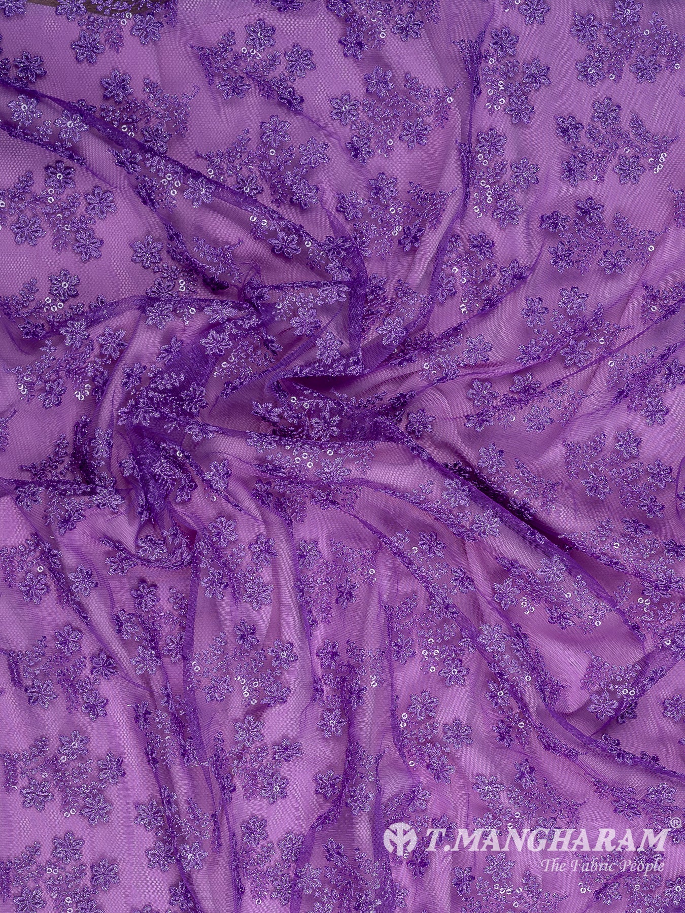 Purple Fancy Net Fabric - EA3245 view-4