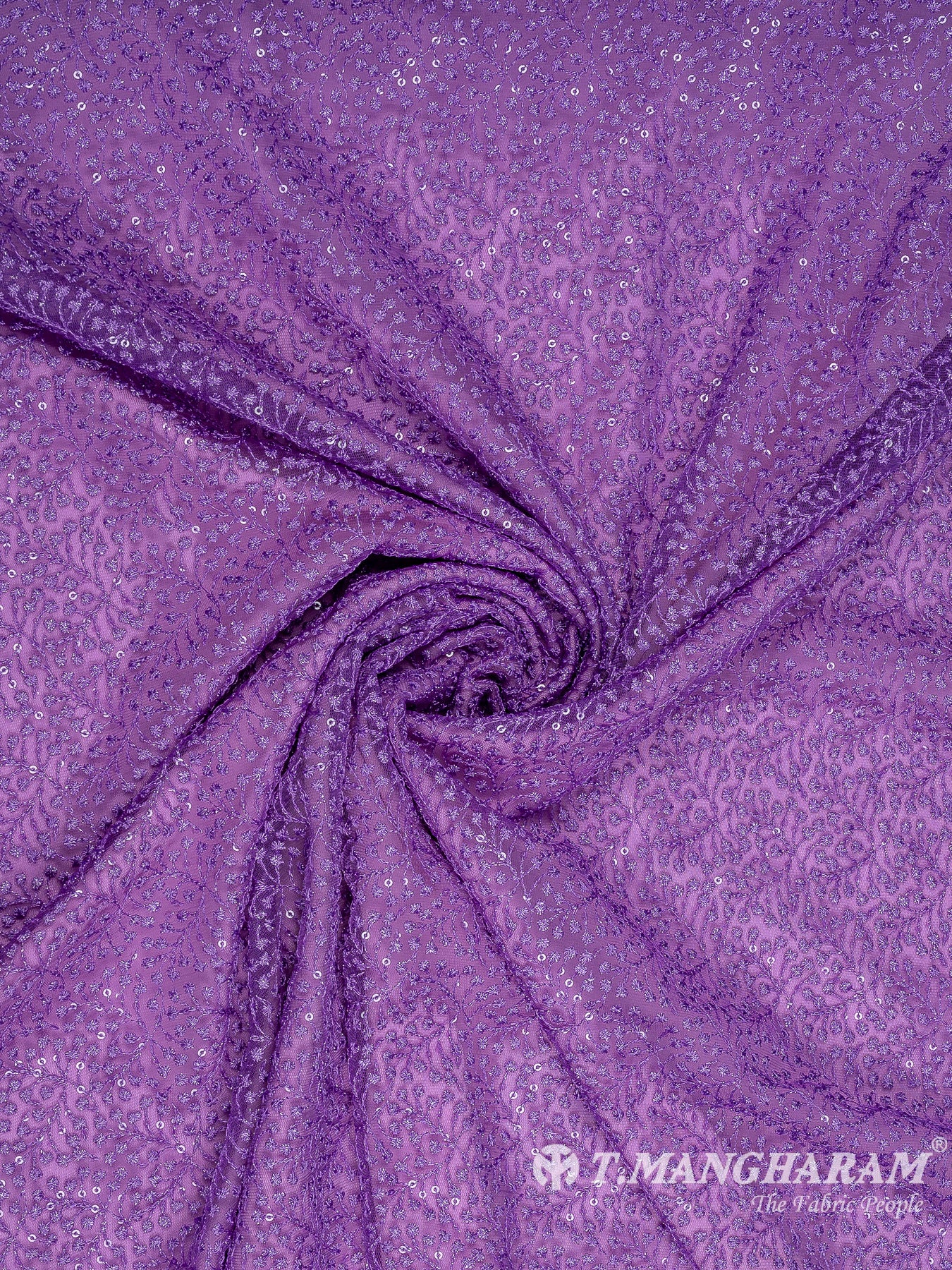 Purple Fancy Net Fabric - EC10657 view-1