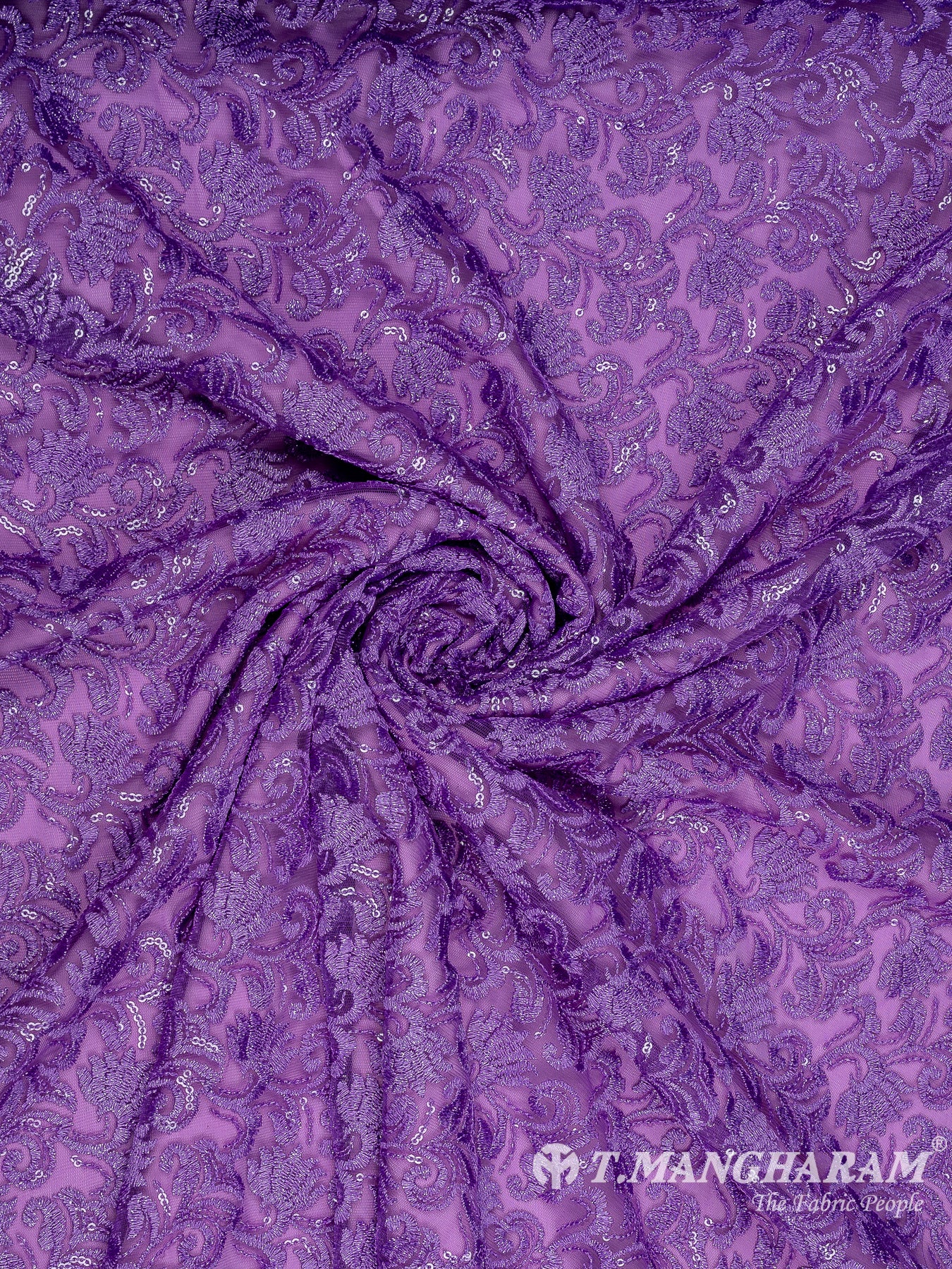 Purple Fancy Net Fabric - EA3238 view-1