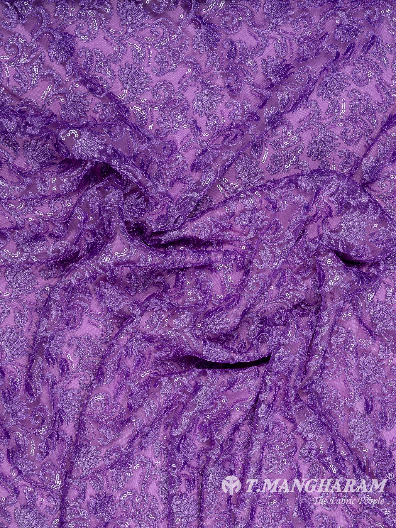 Purple Fancy Net Fabric - EA3238 view-4