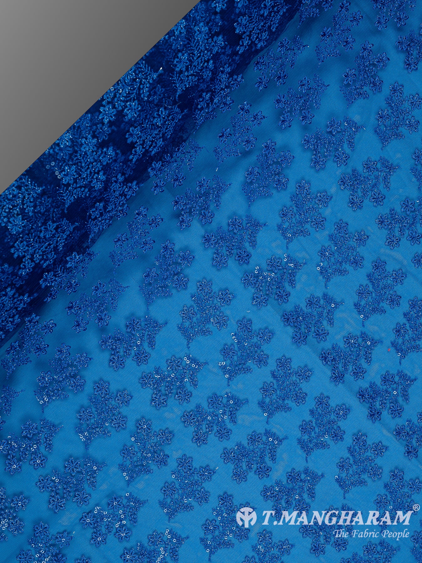 Blue Fancy Net Fabric - EA3243 view-2