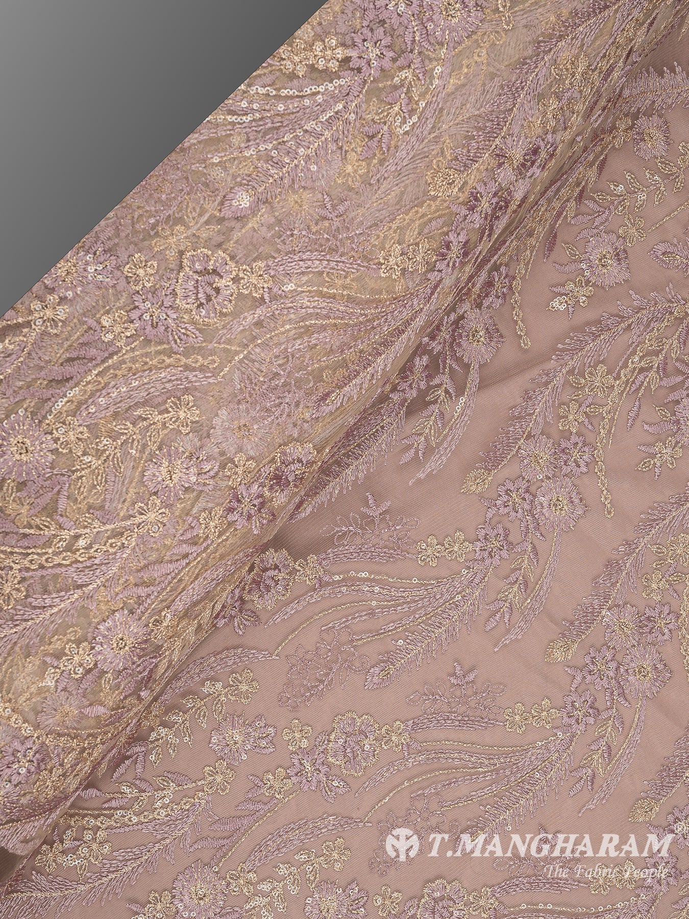 Peach Net Embroidery Fabric - EC10710 view-2