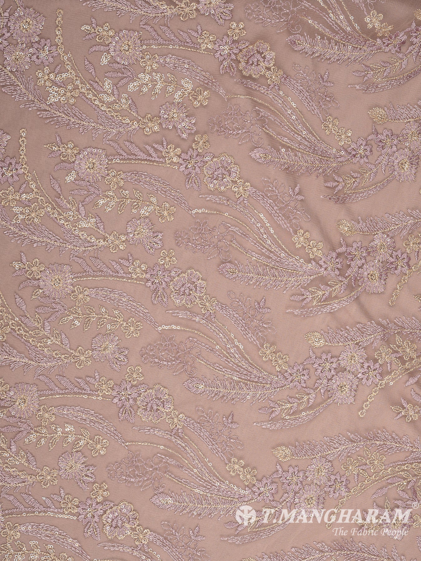 Peach Net Embroidery Fabric - EC10710 view-3