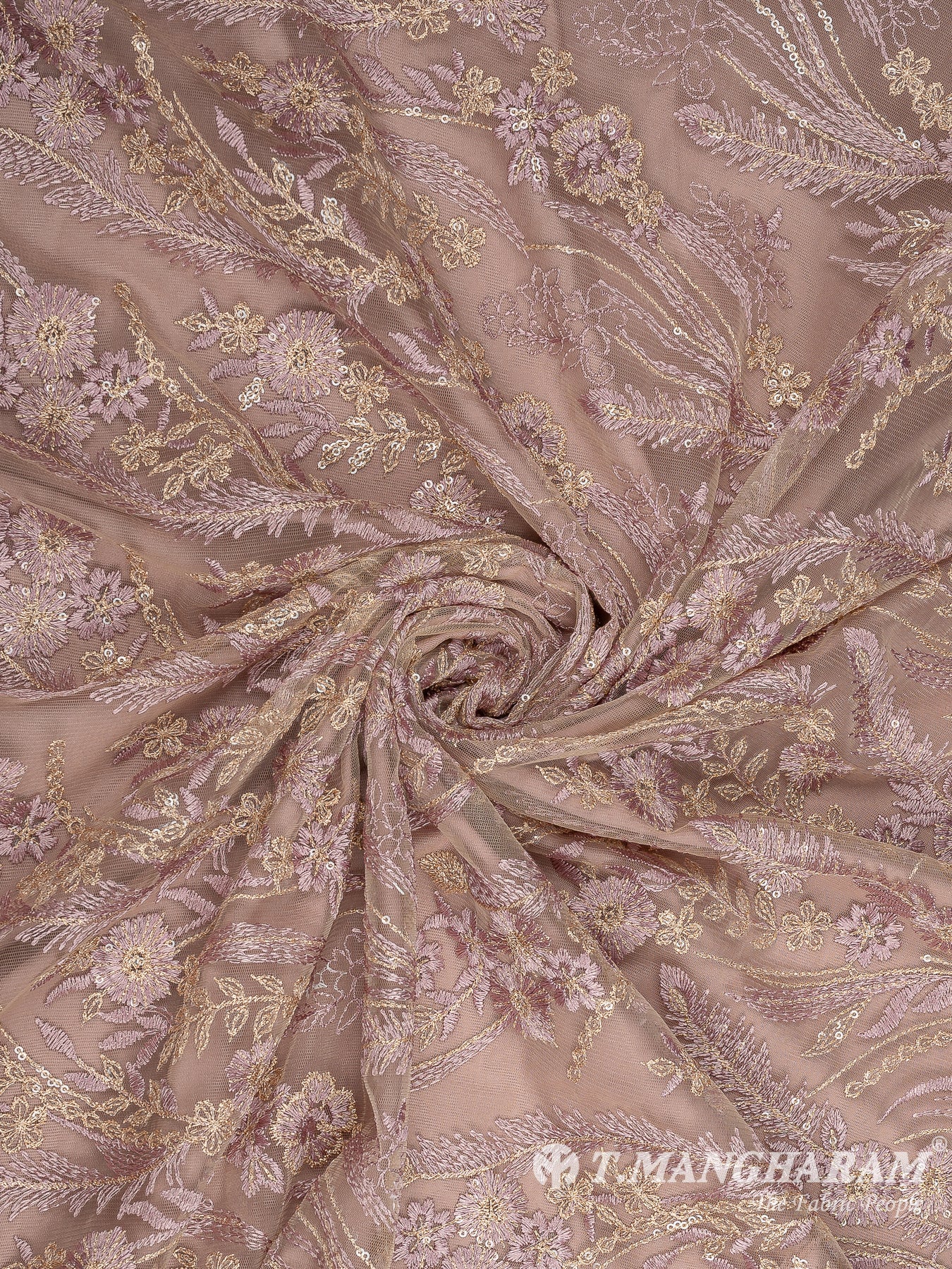 Peach Net Embroidery Fabric - EC10710 view-1