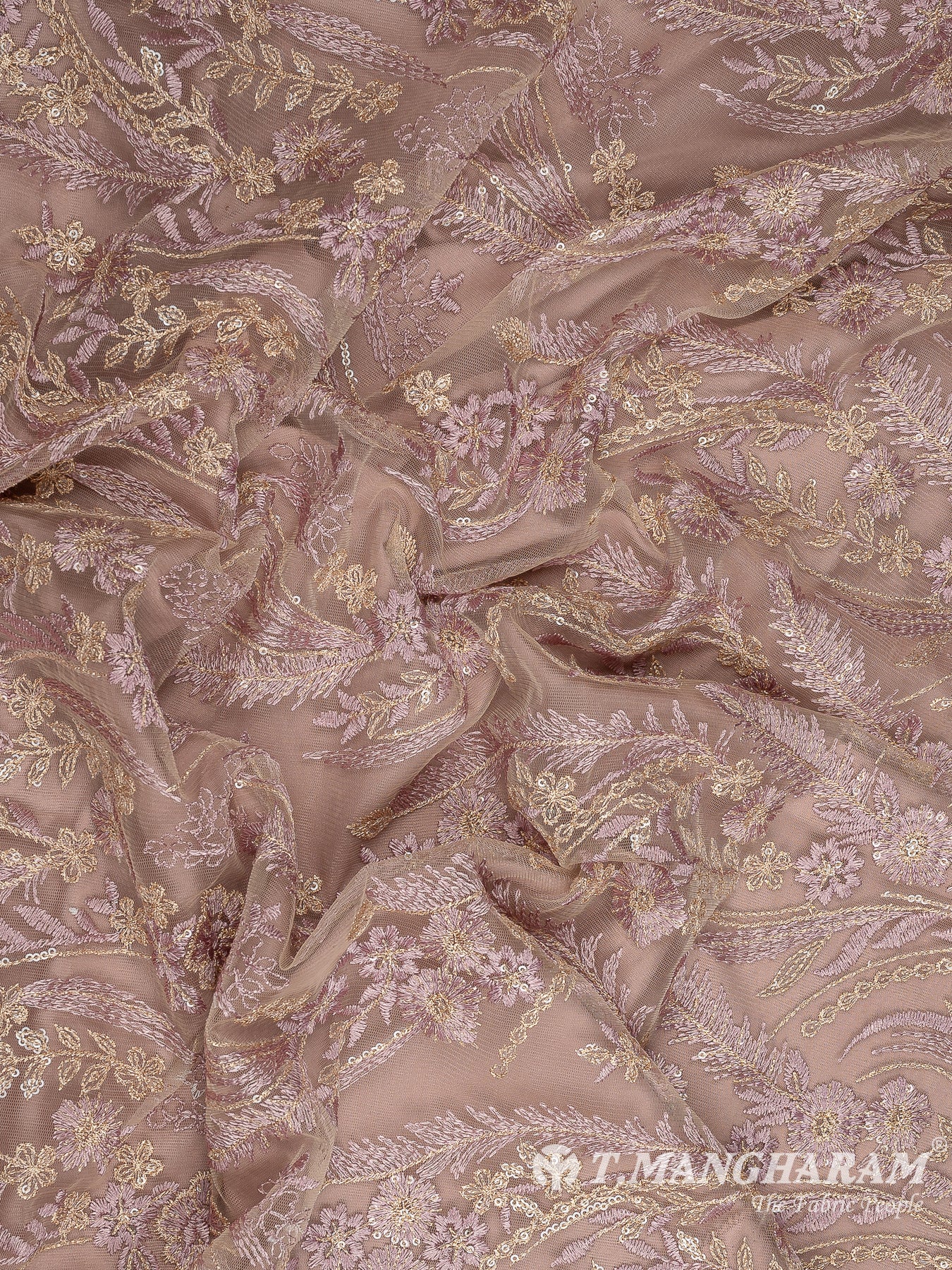 Peach Net Embroidery Fabric - EC10710 view-4