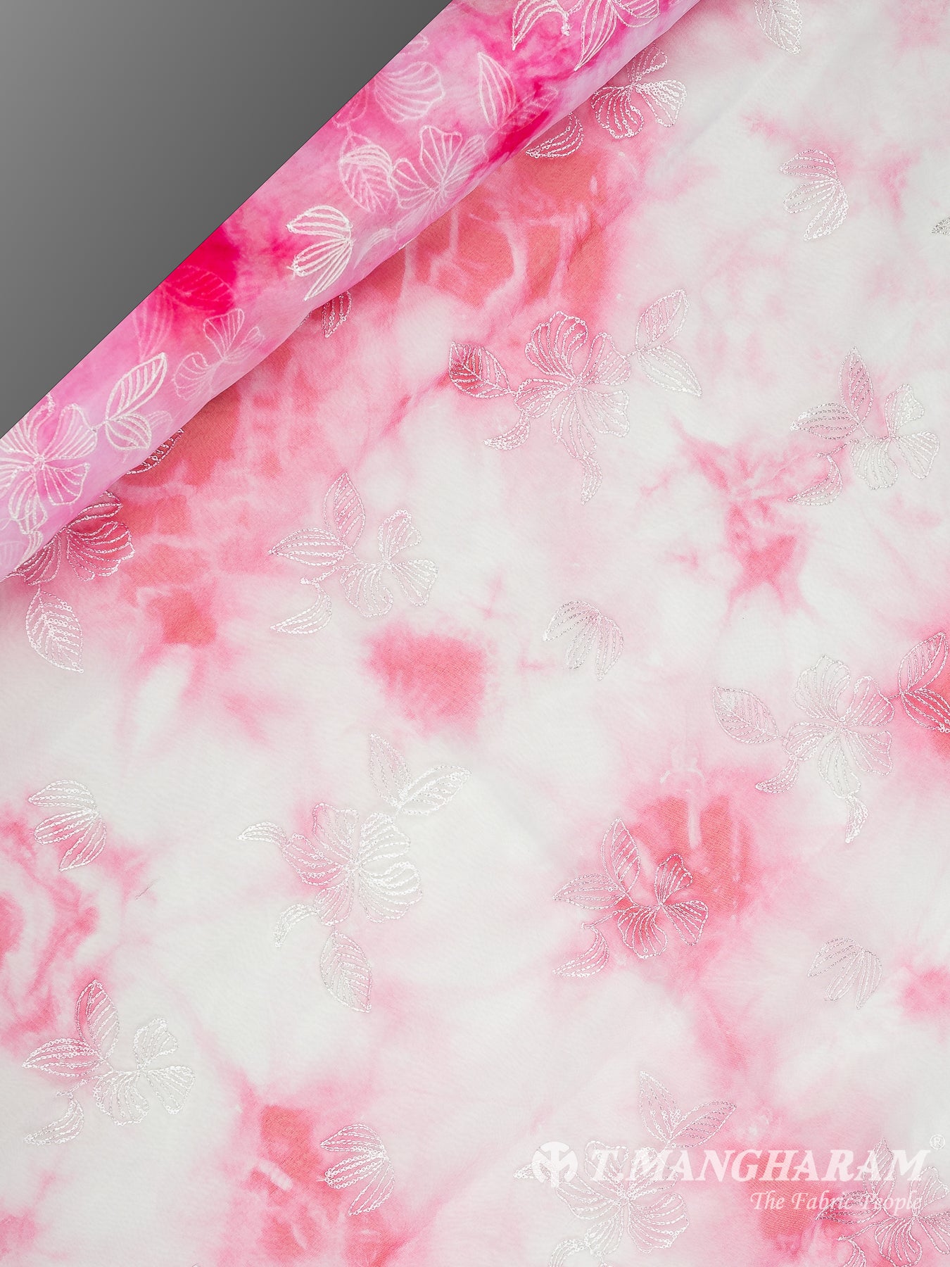 Pink Organza Tissue Fabric - EC10642 view-2