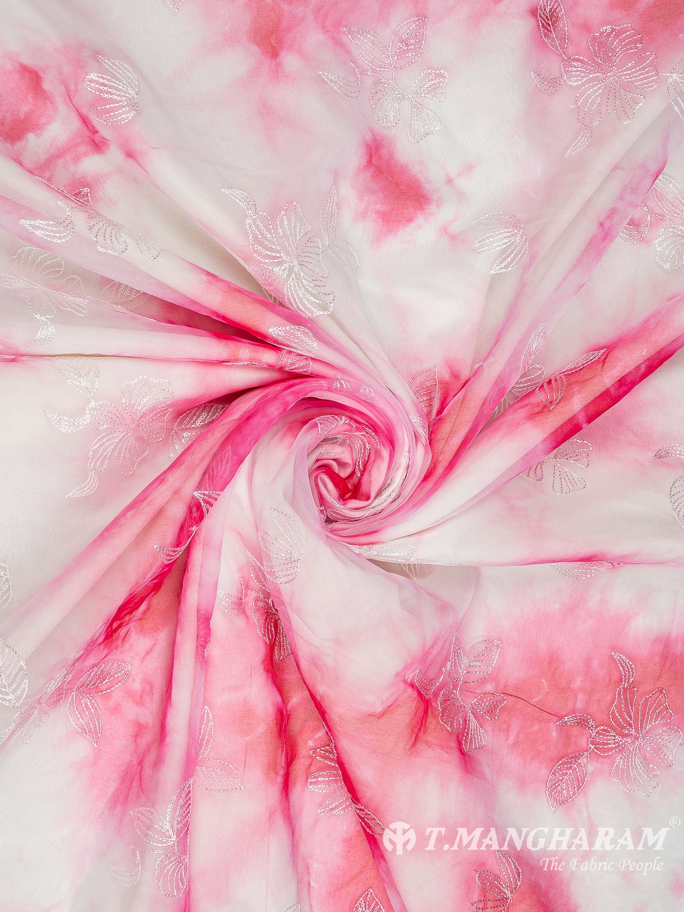 Pink Organza Tissue Fabric - EC10642 view-1