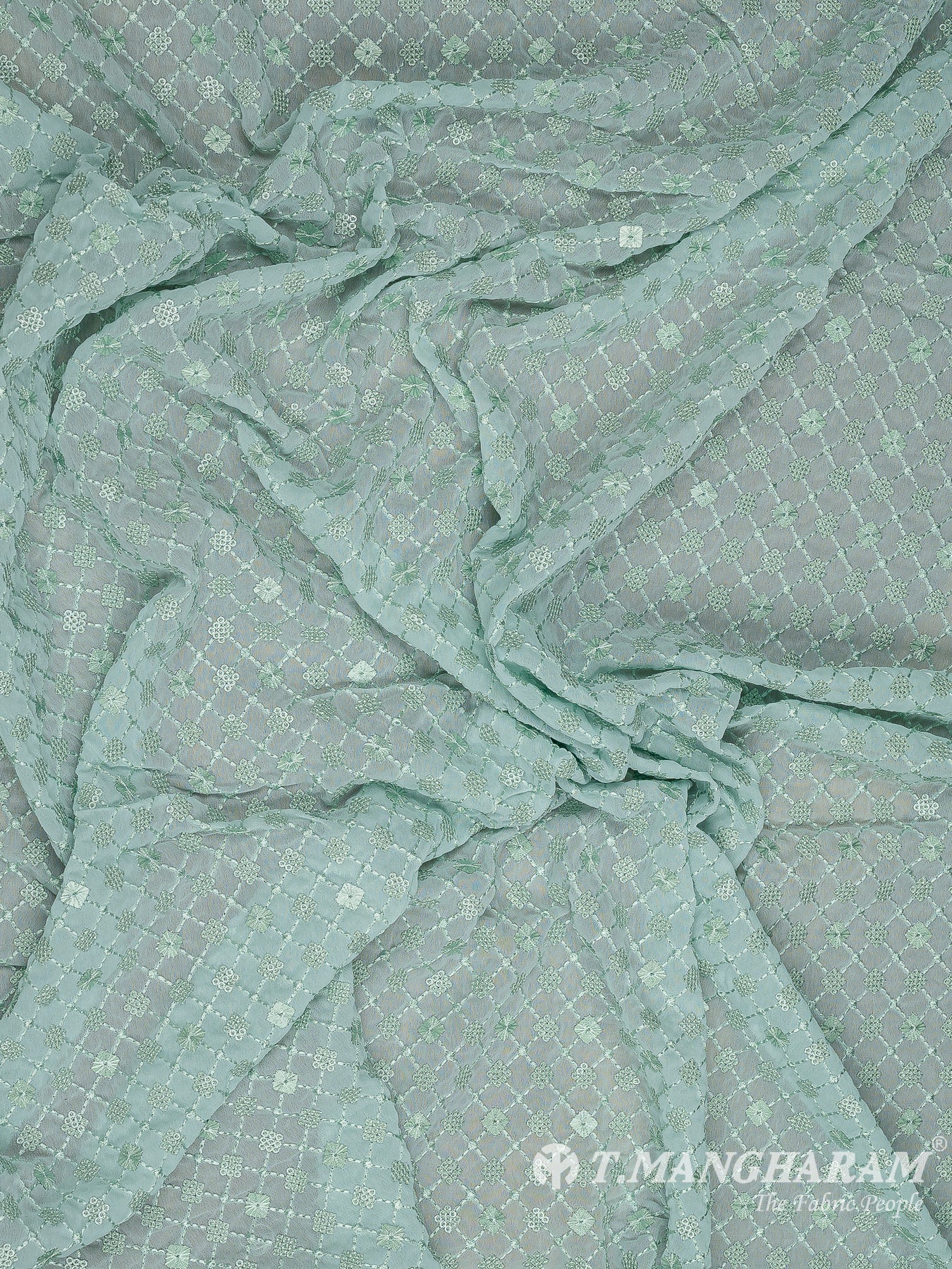 Green Georgette Fabric - EA3280