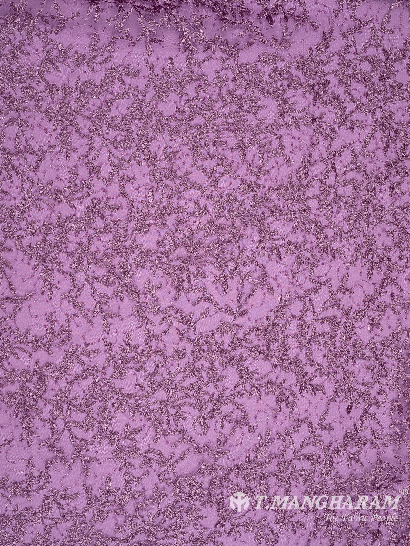 Purple Net Embroidery Fabric - EA3273 view-3