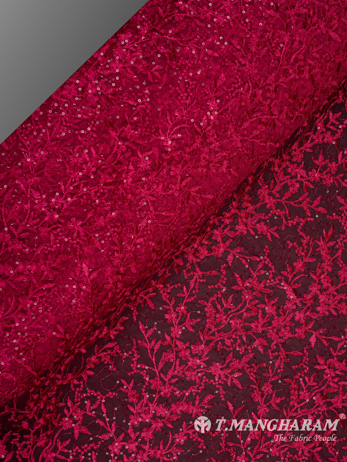 Pink Net Embroidery Fabric - EA3276 view-2