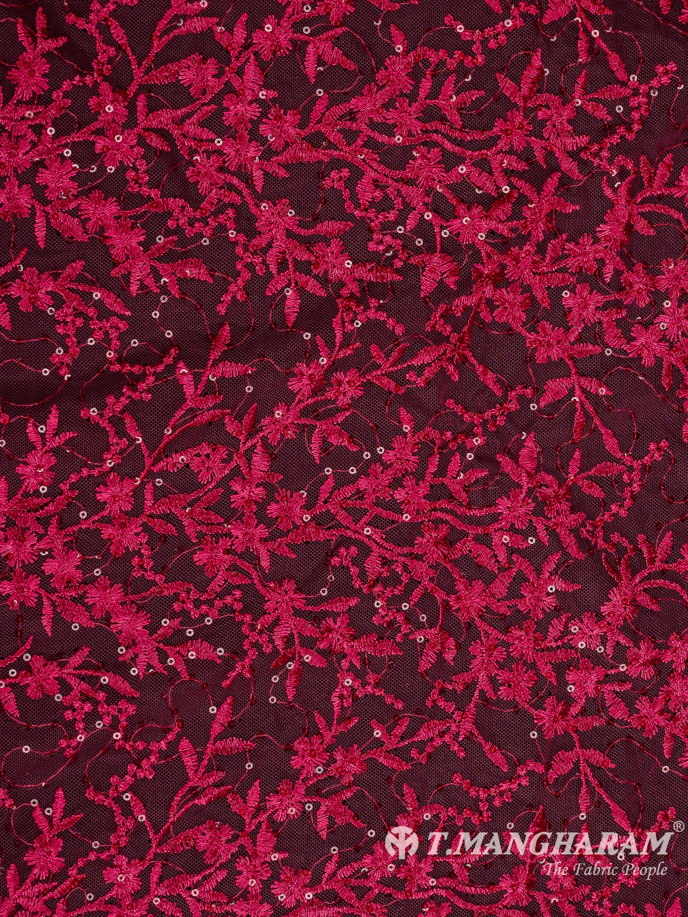 Pink Net Embroidery Fabric - EA3276 view-3