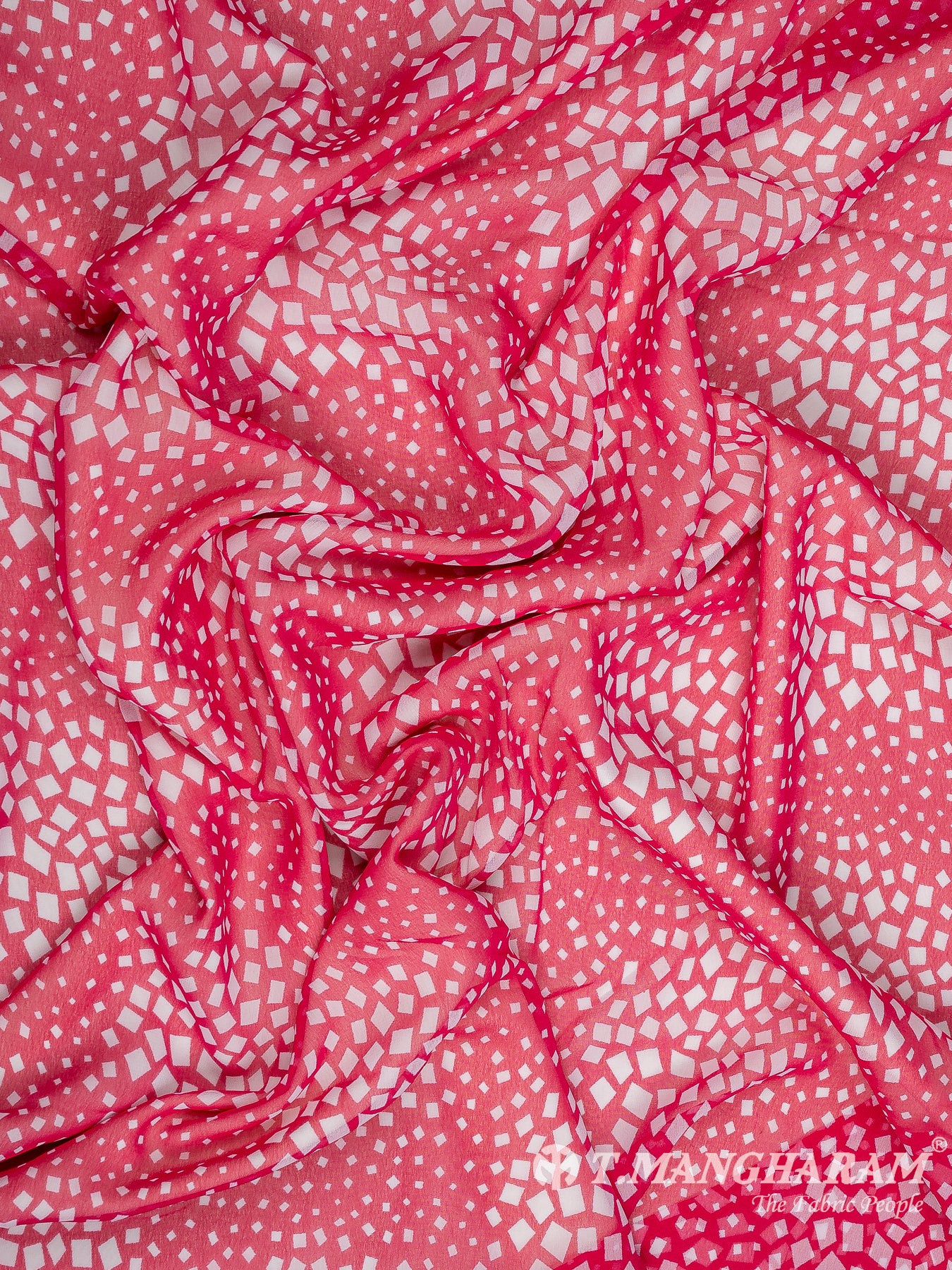 Pink Georgette Fabric - EC10756 view-4