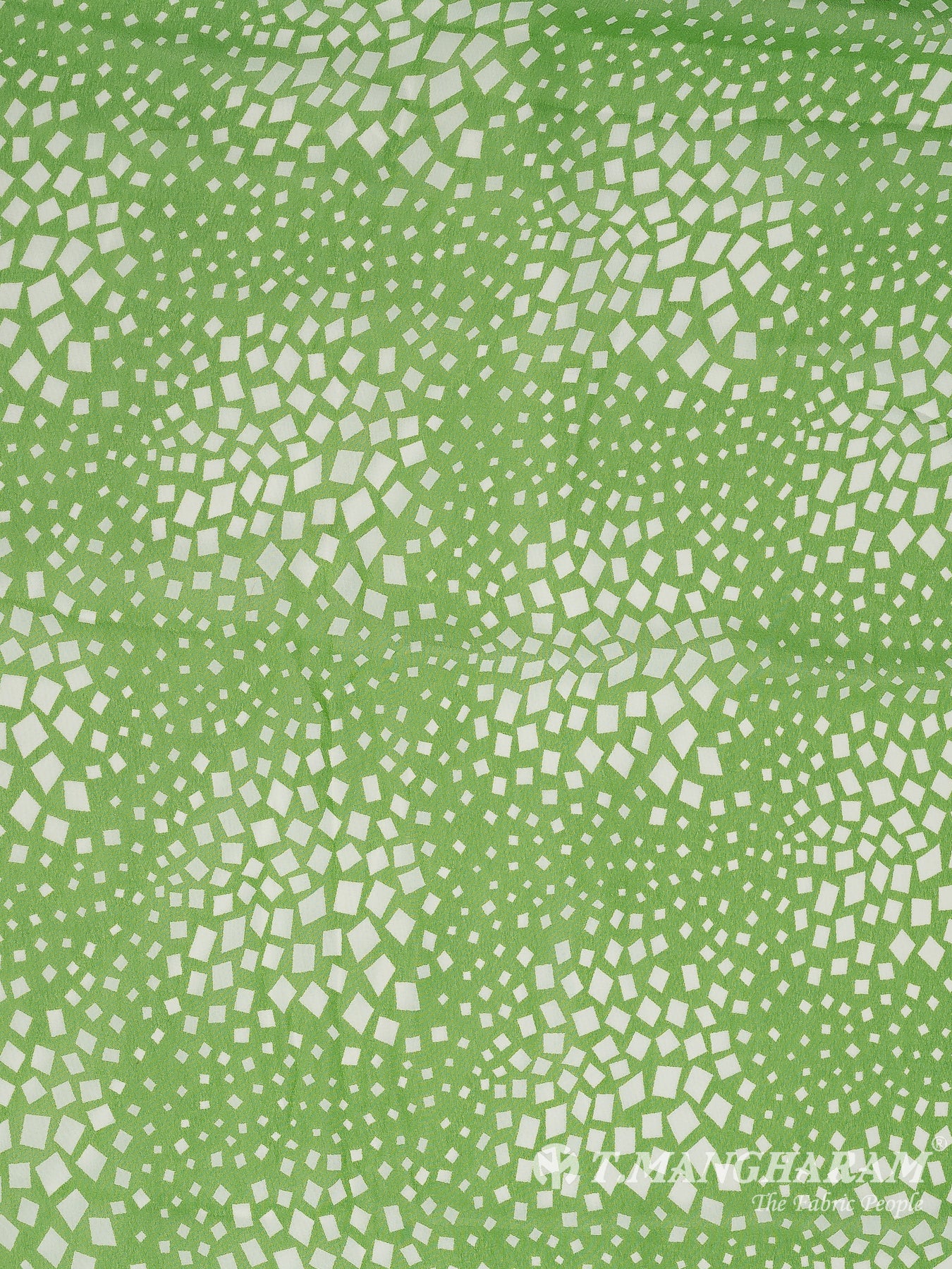 Green Georgette Fabric - EC10762 view-2