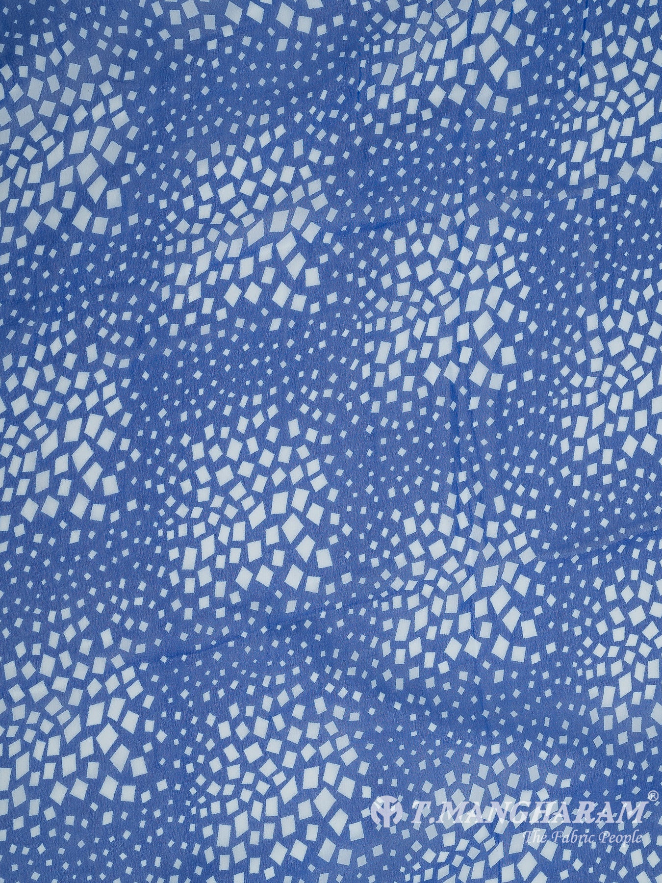 Blue Georgette Fabric - EC10755