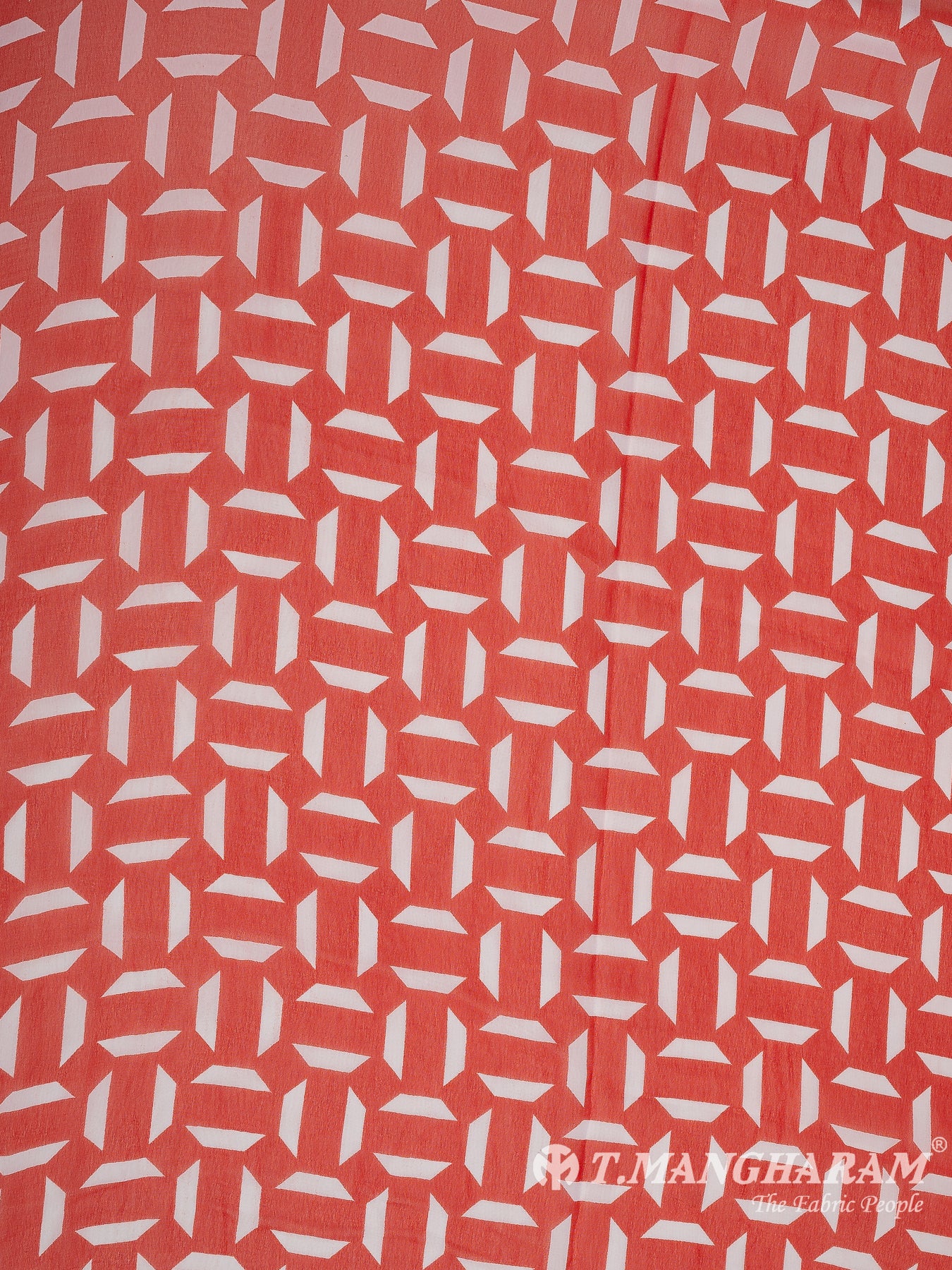 Red Georgette Fabric - EC10773 view-3