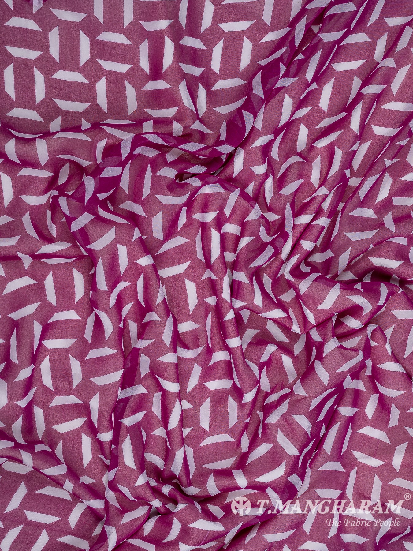 Purple Georgette Fabric - EC10770 view-4