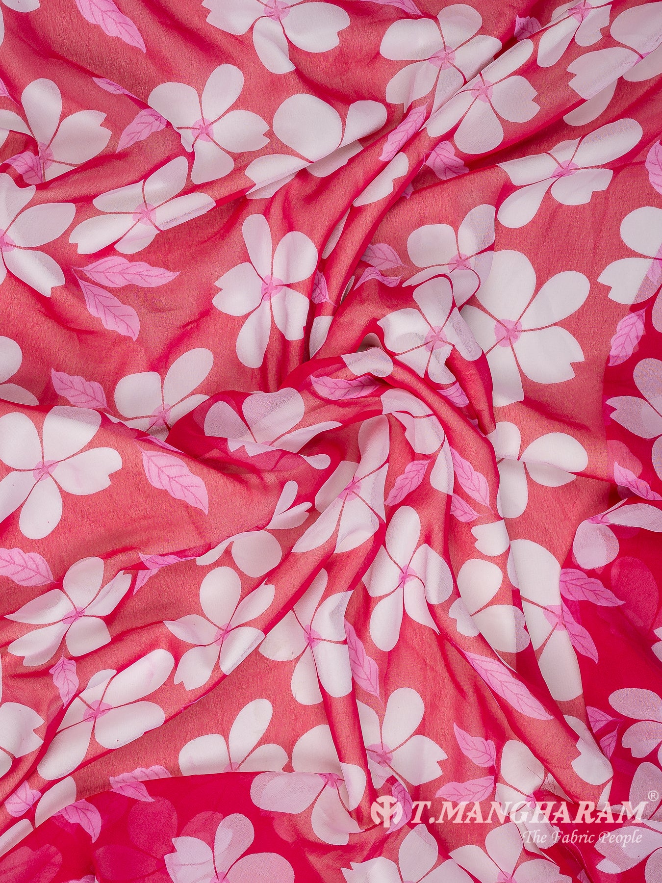 Pink Georgette Fabric - EB7803 view-4