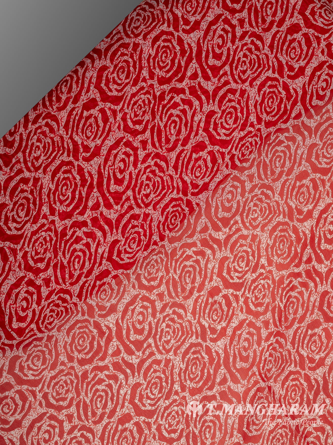 Red Georgette Fabric - EB7793 view-2