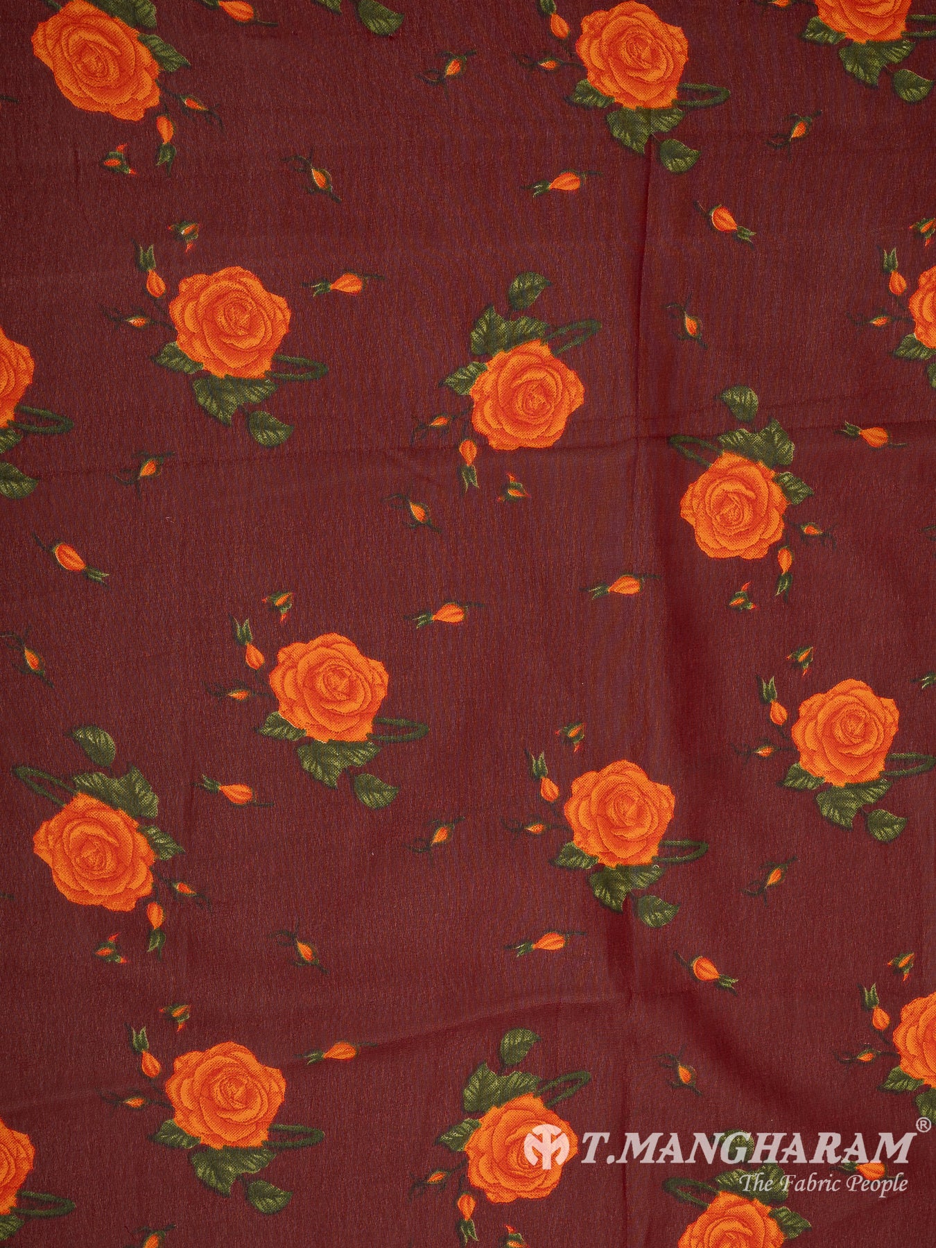 Maroon Georgette Fabric - EC10767 view-3