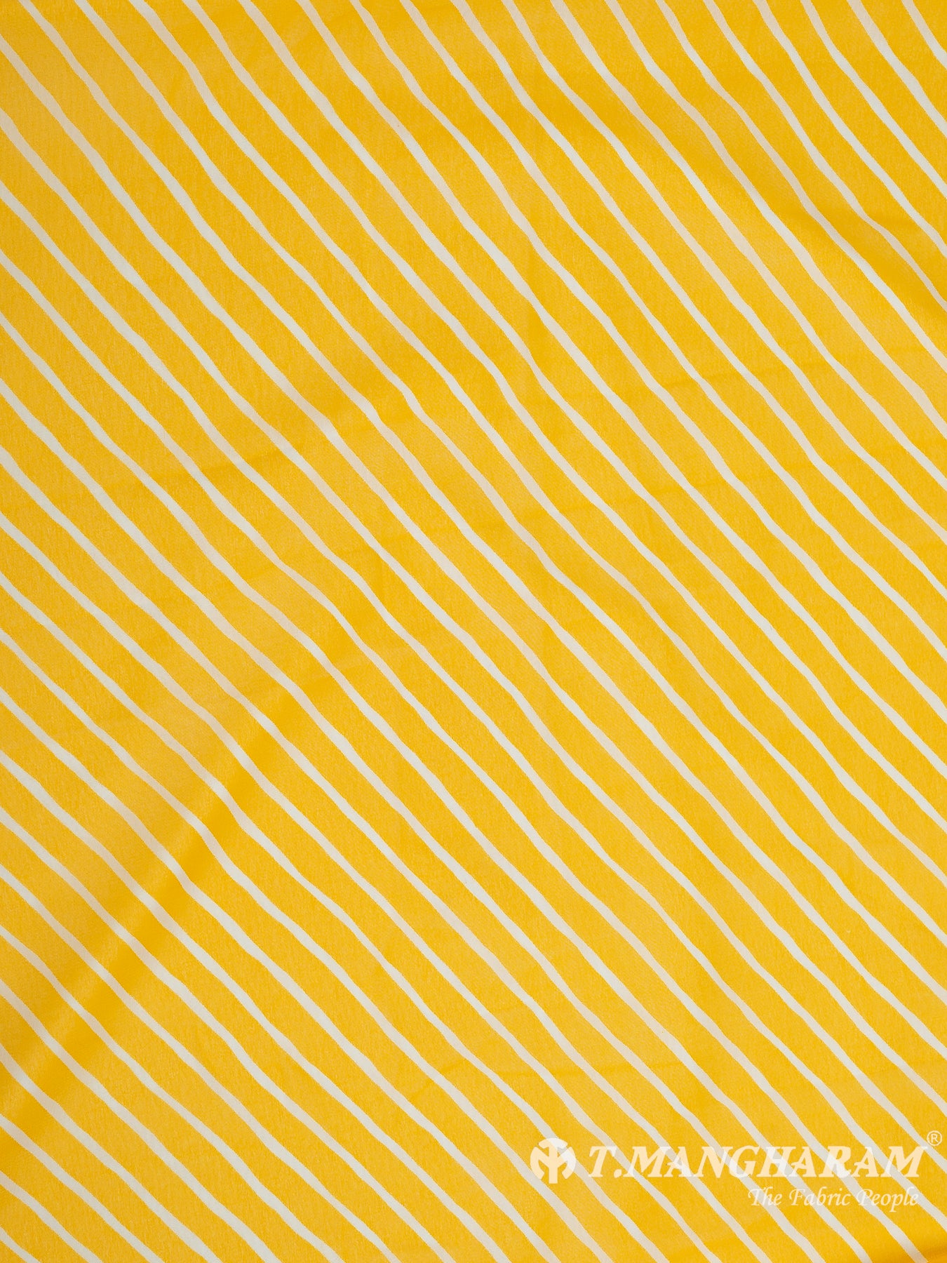 Yellow Georgette Fabric - EB7806 view-3