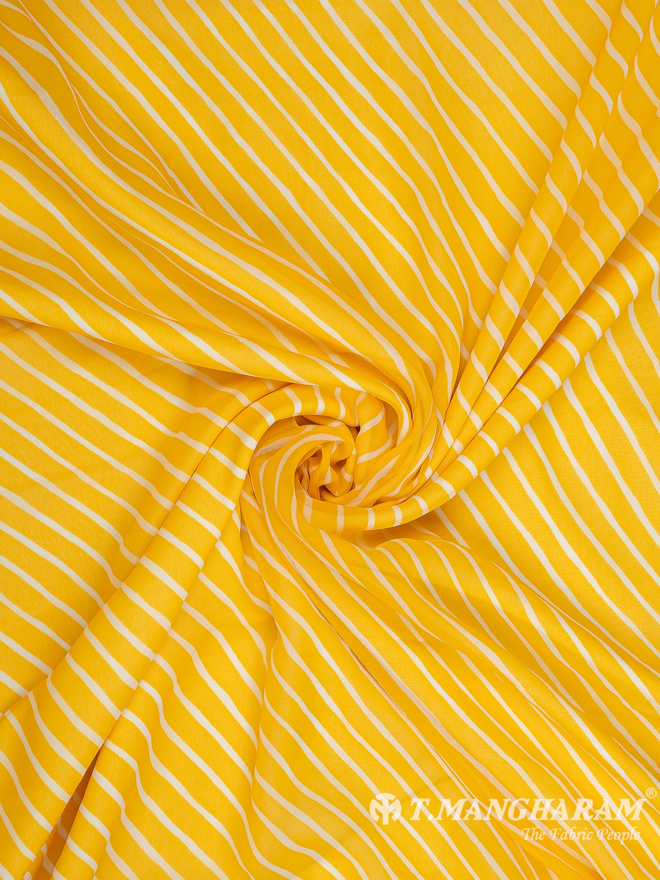 Yellow Georgette Fabric - EB7806 view-1