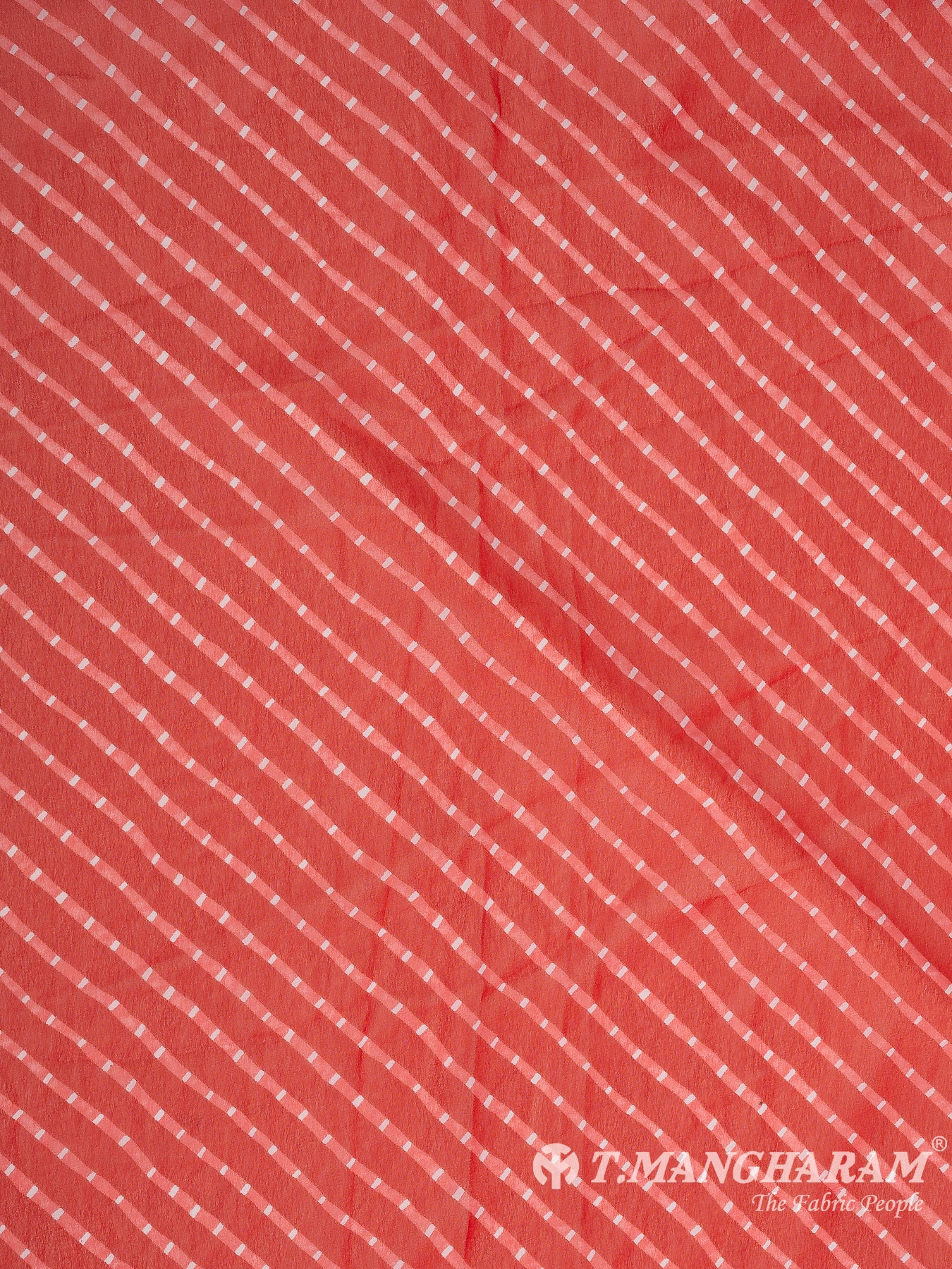 Red Georgette Fabric - EC10757 view-3