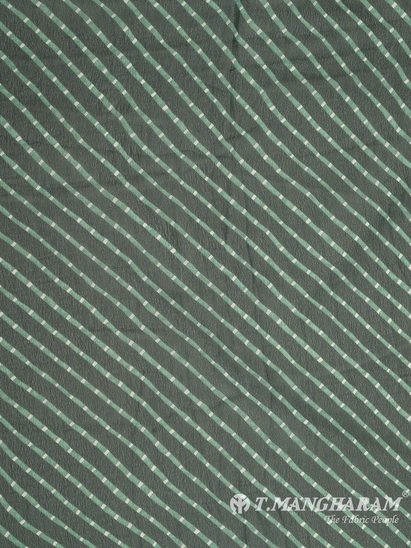 Green Georgette Fabric - EC10754 view-3