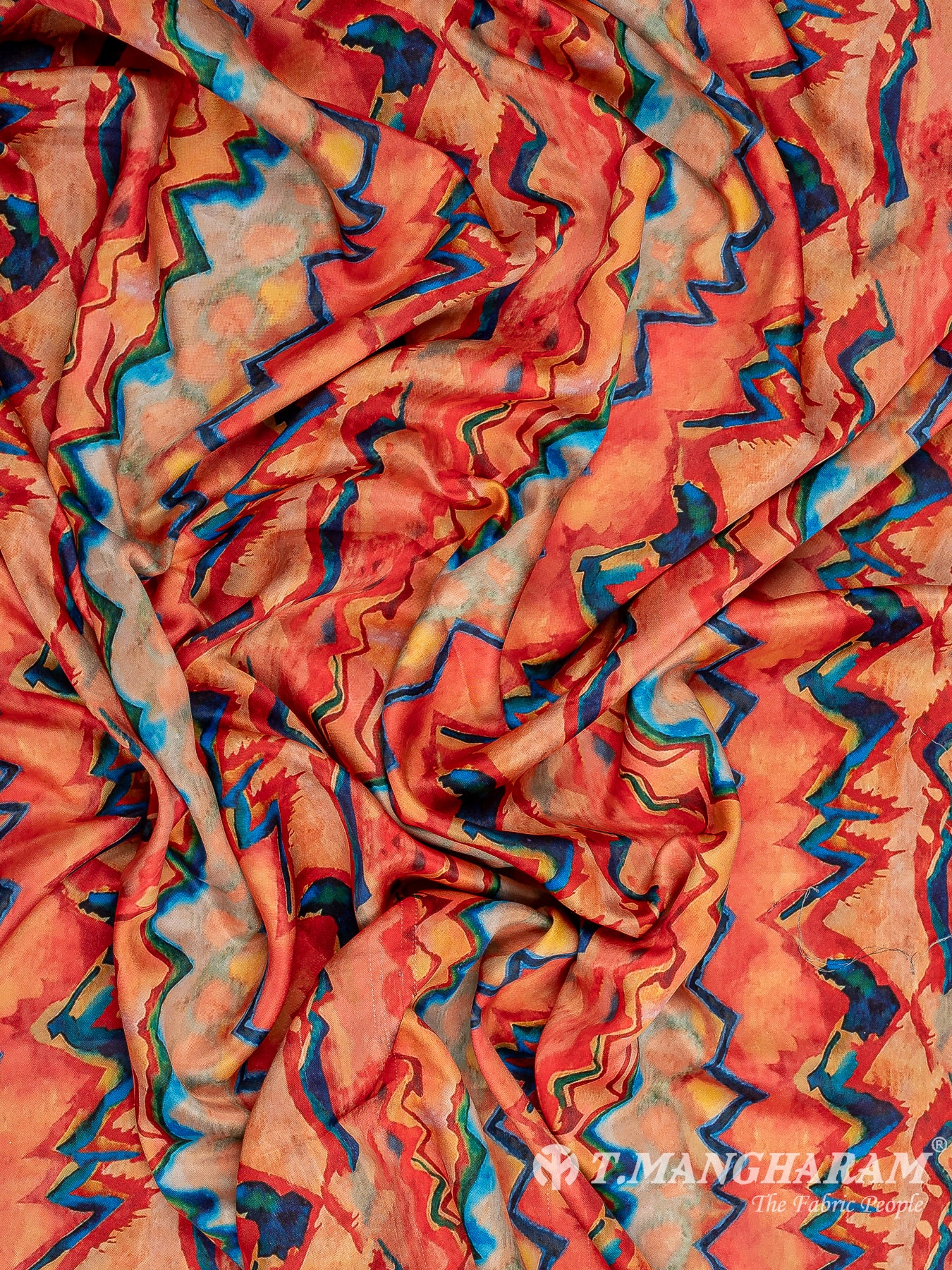 Multicolor Crepe Fabric - EC10691