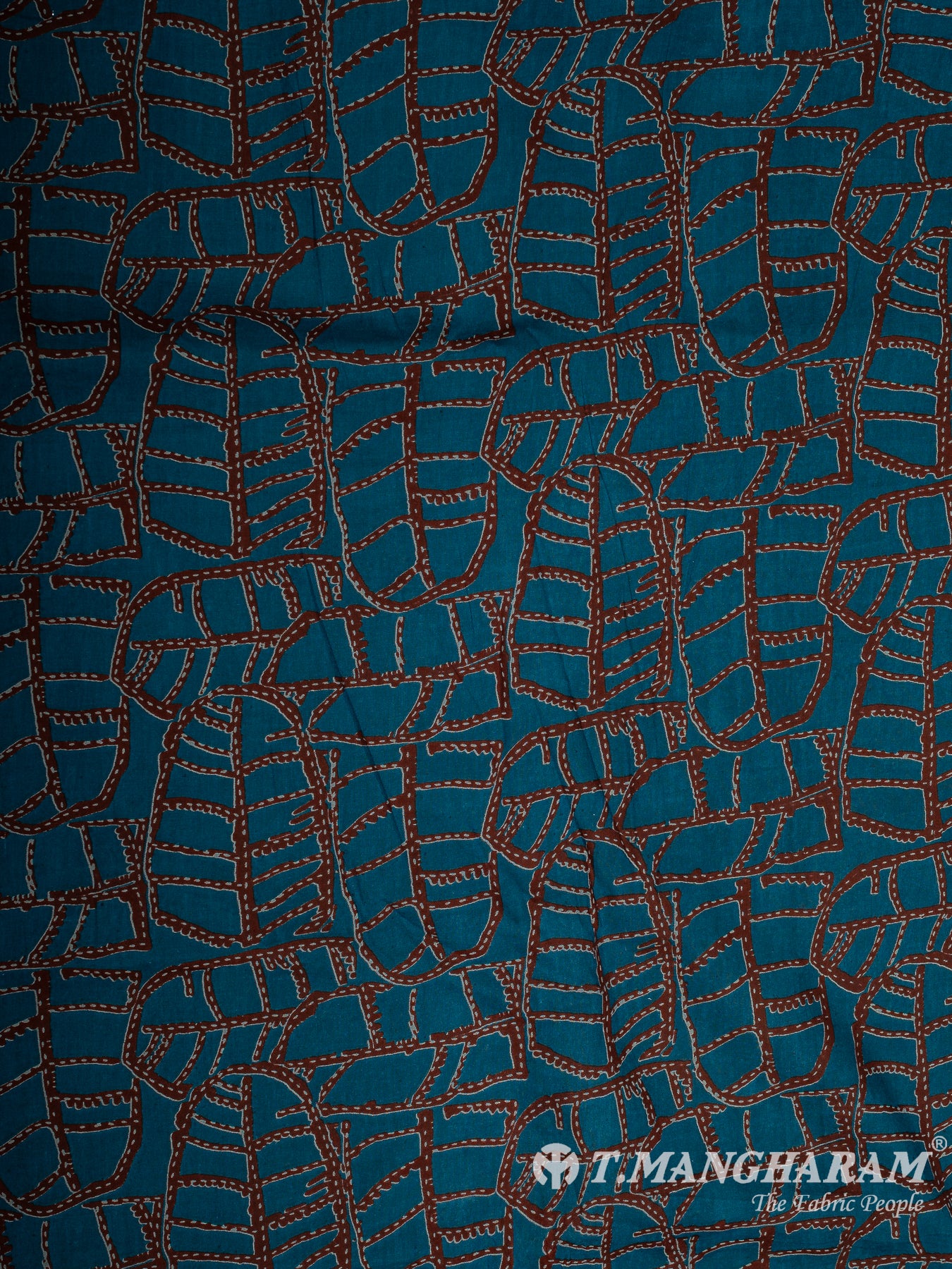 Blue Cotton Fabric - EB7733 view-3