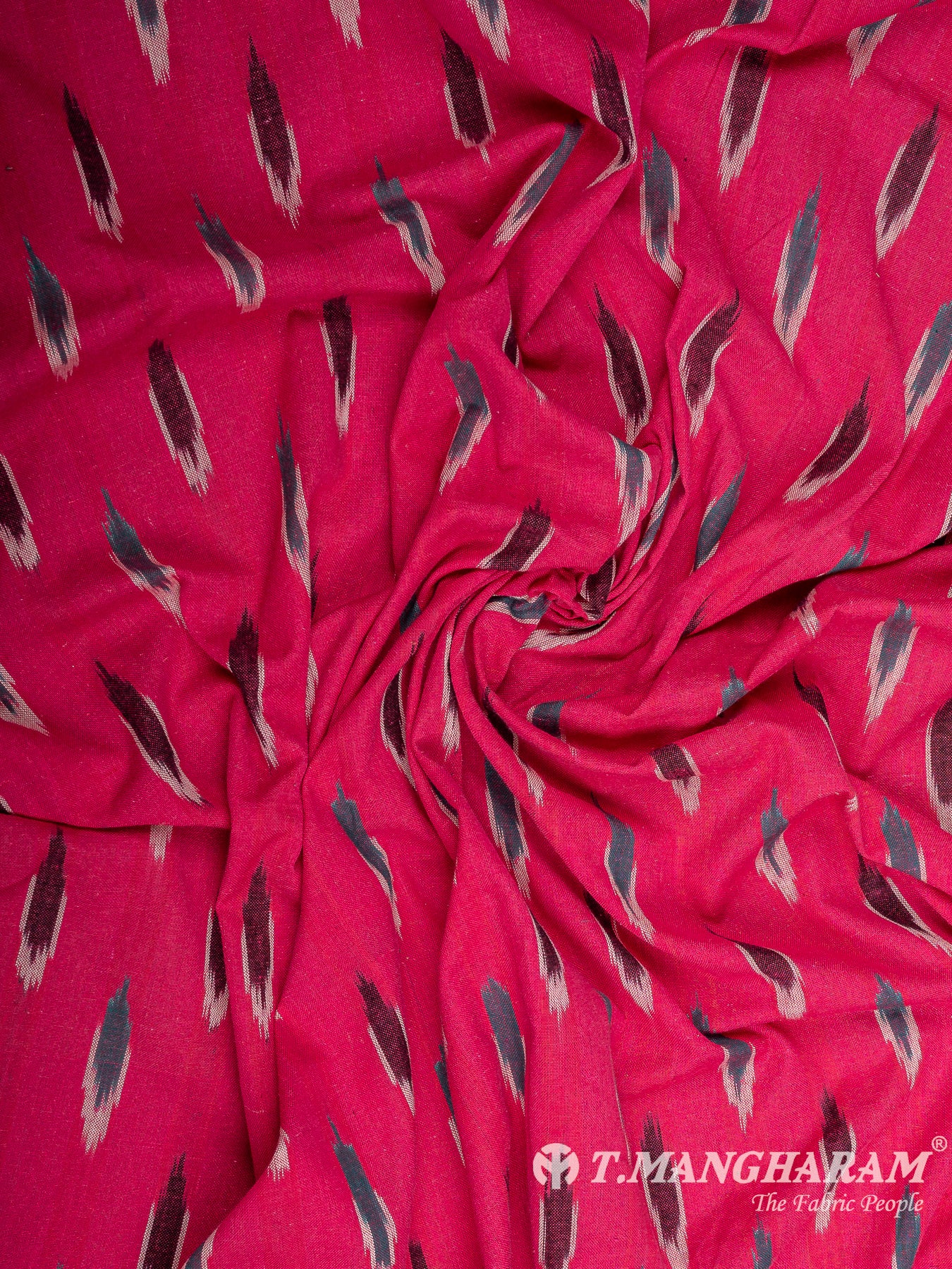 Pink Ikat Cotton Fabric - EB7768 view-4