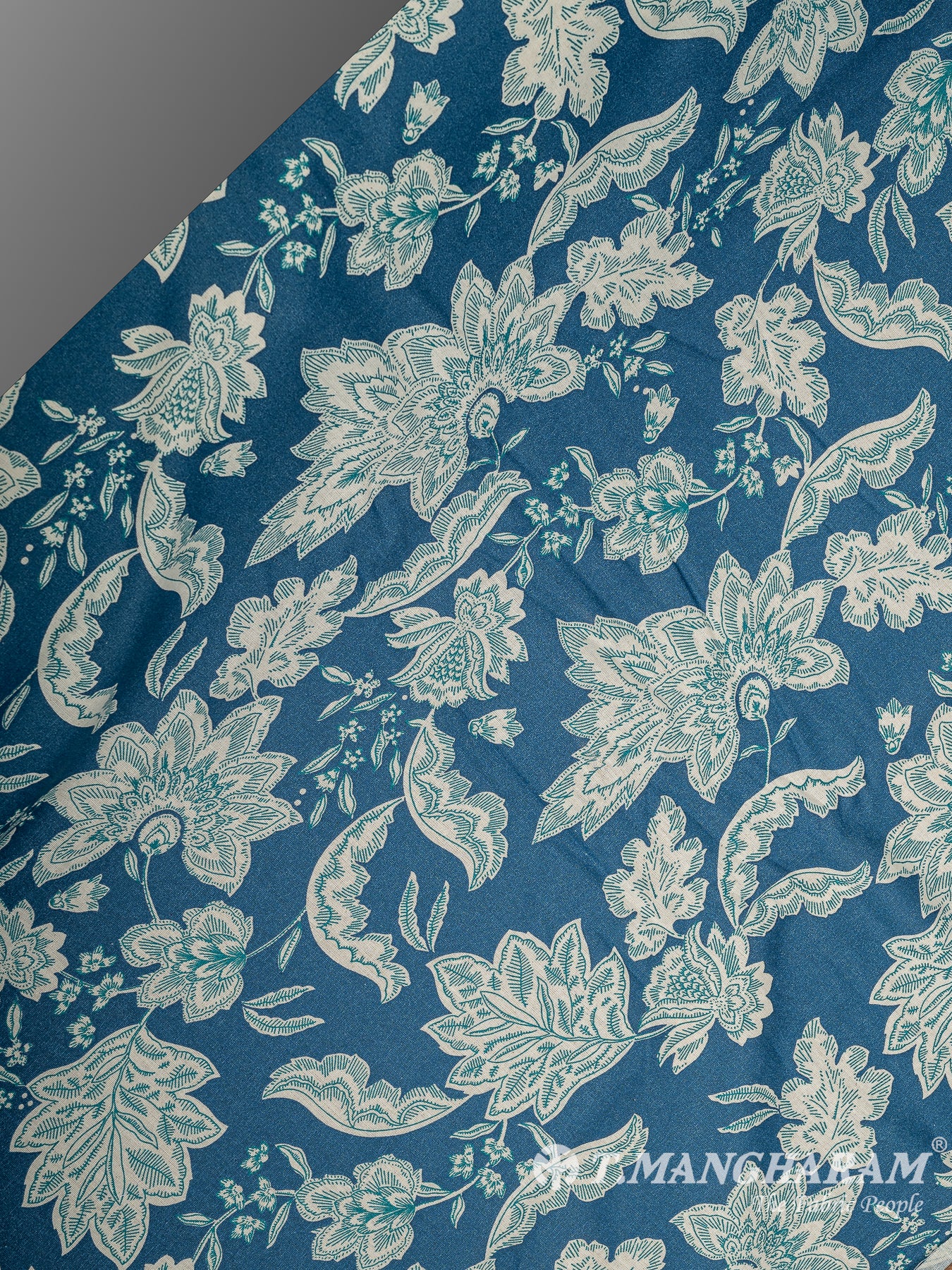 Blue Cotton Fabric - EB7730 view-2