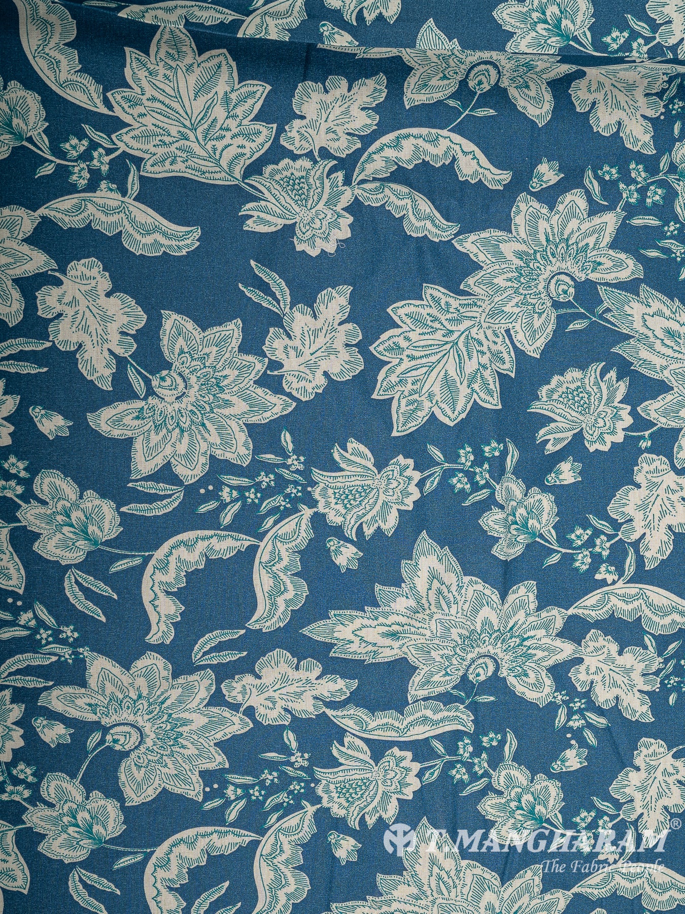 Blue Cotton Fabric - EB7730 view-3