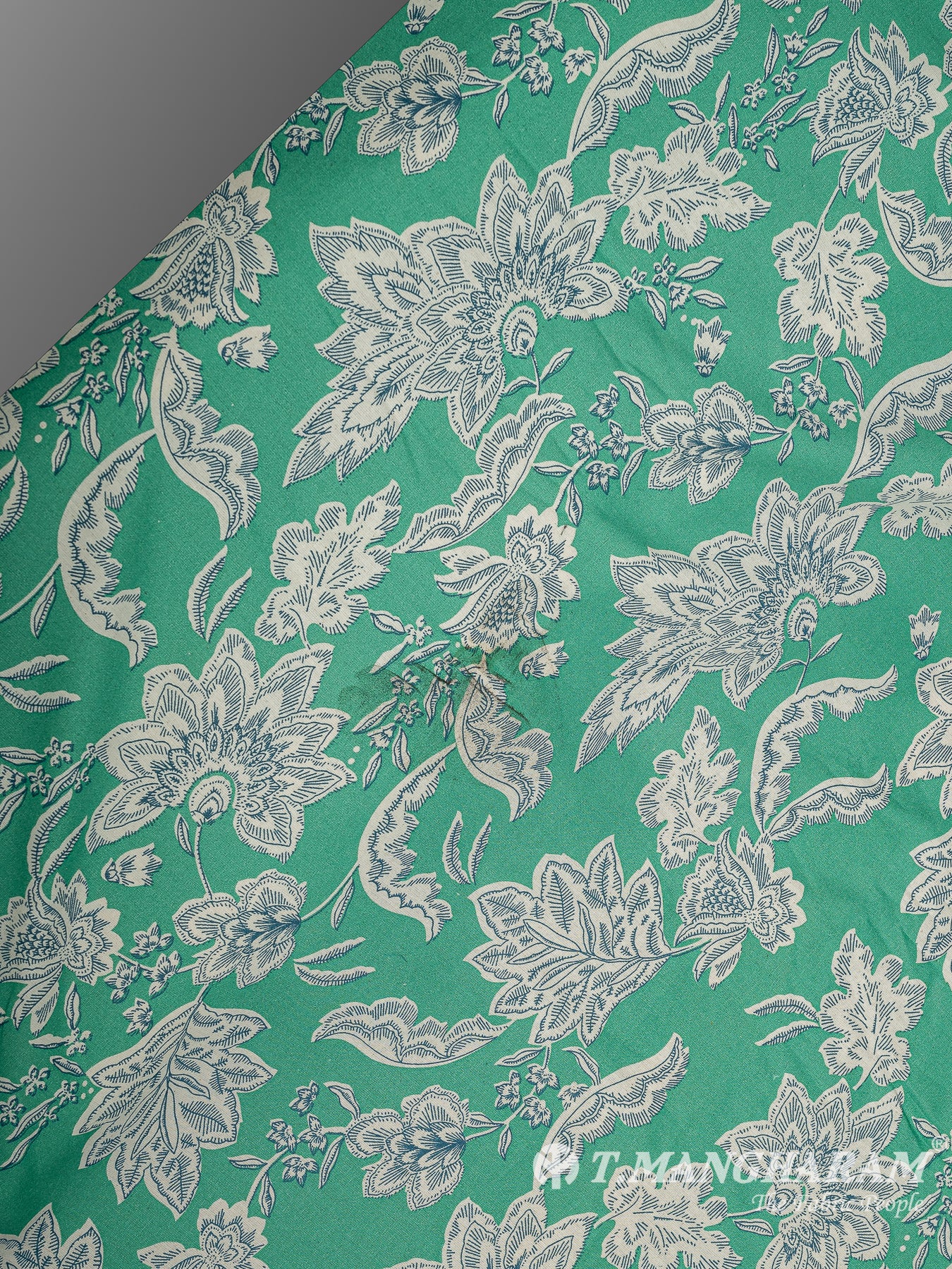 Green Cotton Fabric - EB7728 view-2