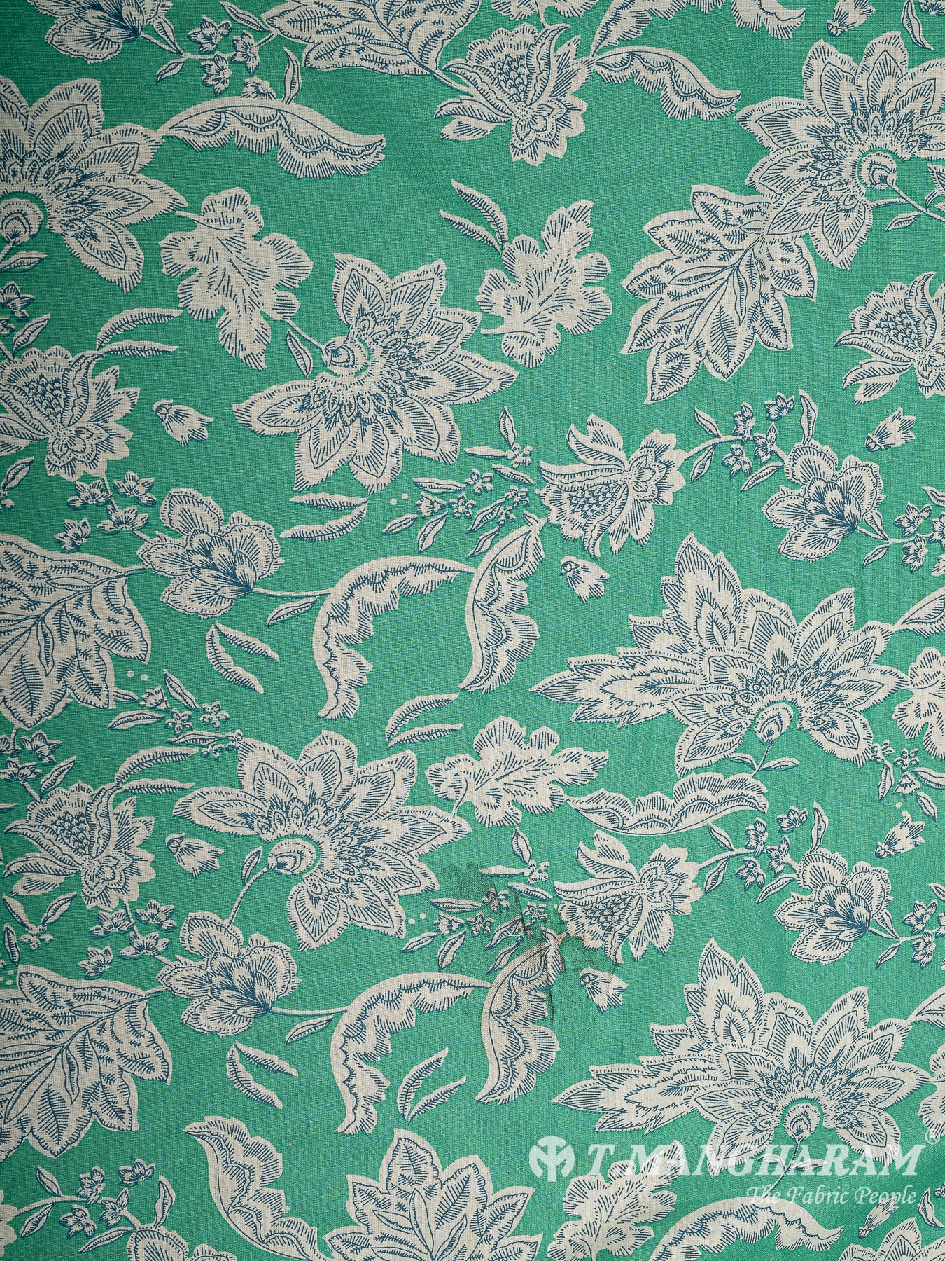 Green Cotton Fabric - EB7728 view-3