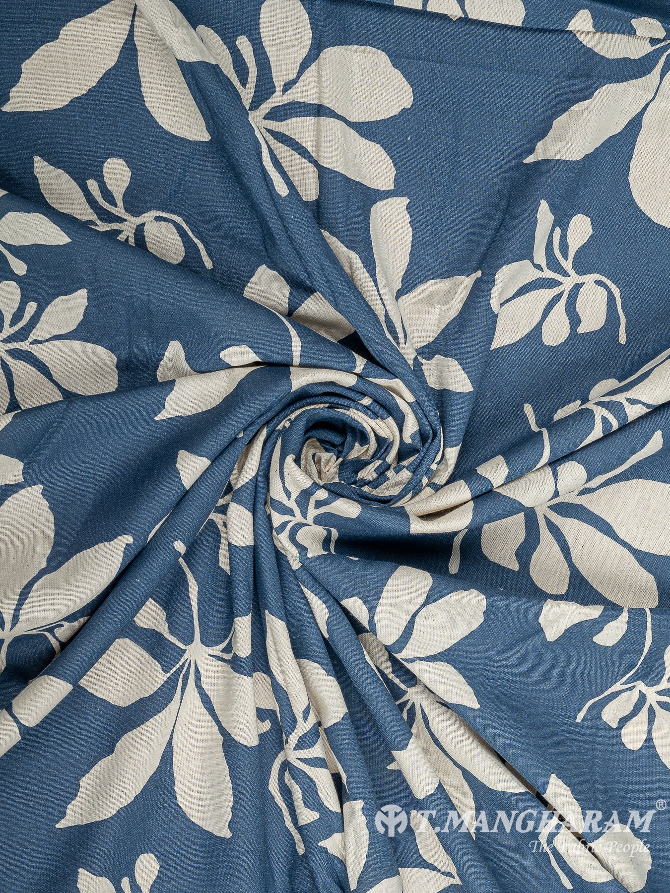 Blue Cotton Fabric - EB7727 view-1