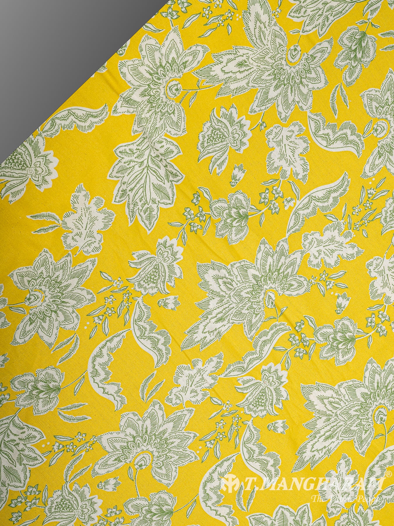 Yellow Cotton Fabric - EB7729 view-2