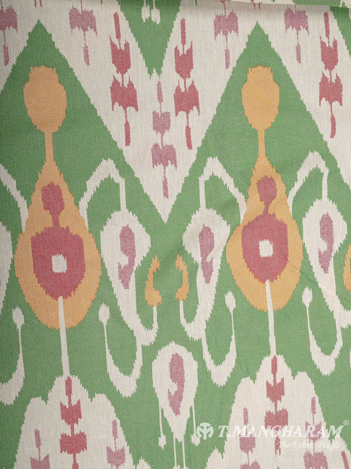 Green Cotton Fabric - EB7743 view-3