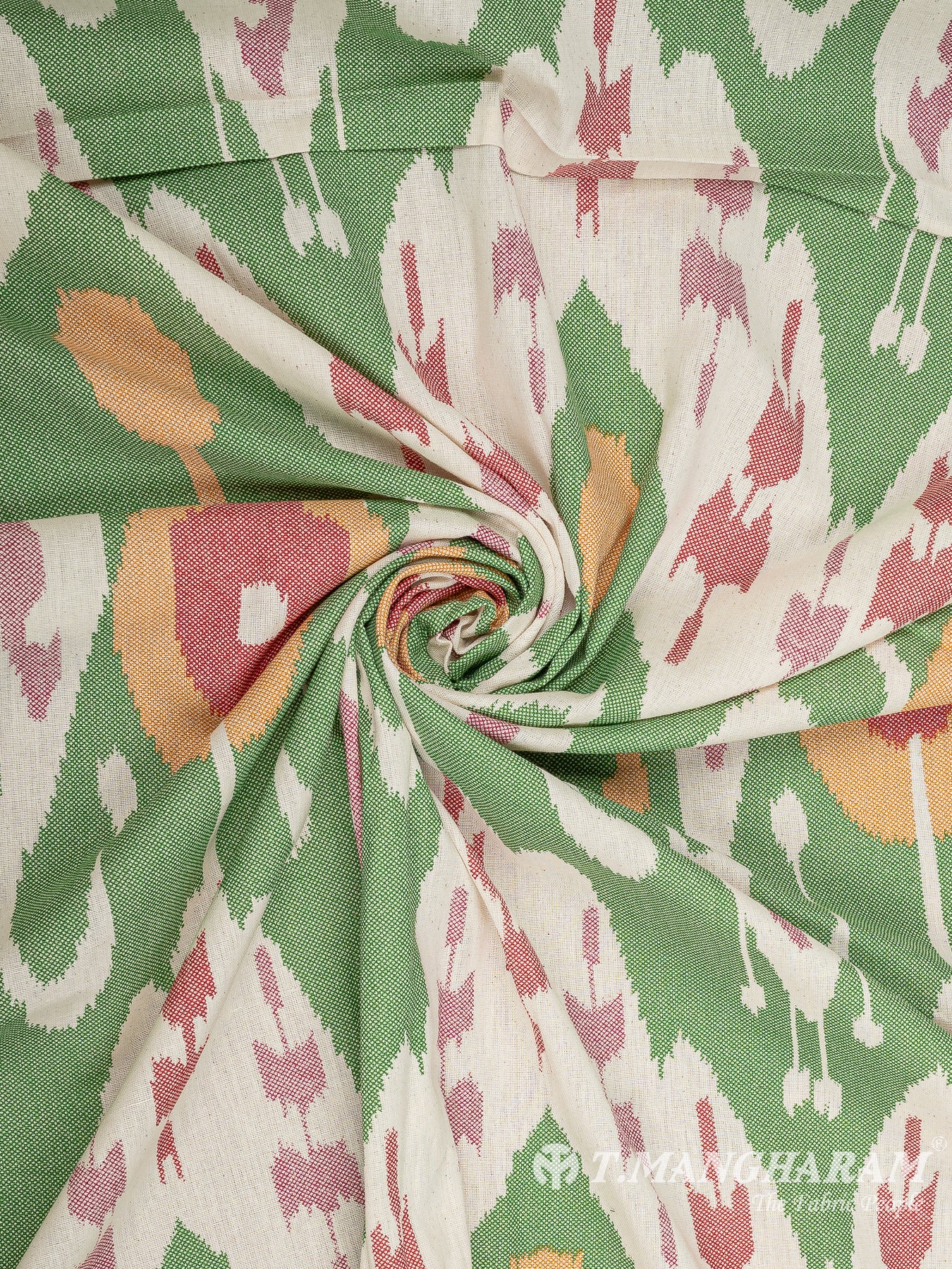 Green Cotton Fabric - EB7743 view-1