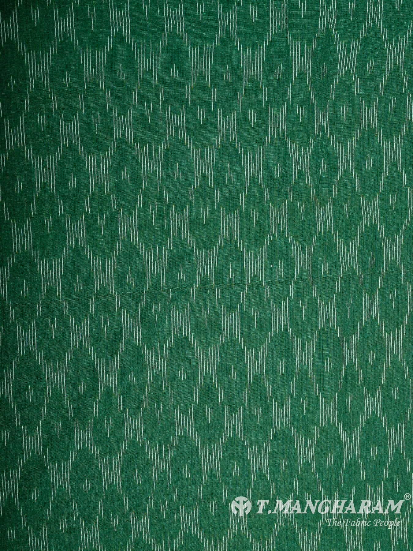 Green Ikat Cotton Fabric - EB7757 view-3