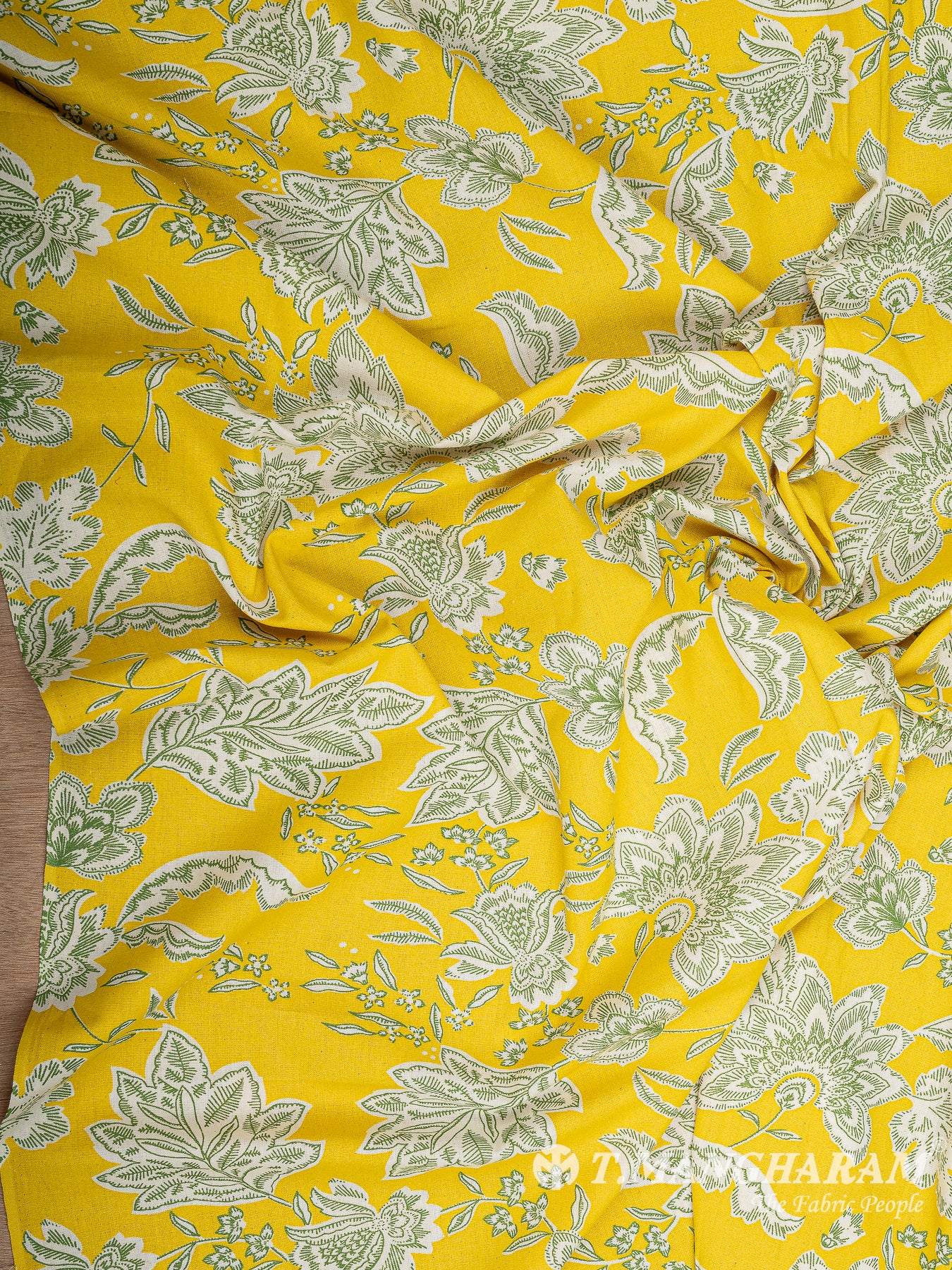 Yellow Cotton Fabric - EB7729 view-4