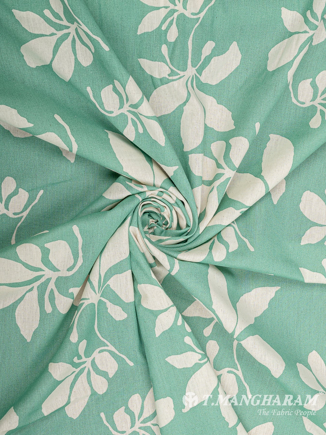 Green Cotton Fabric - EB7724 view-1