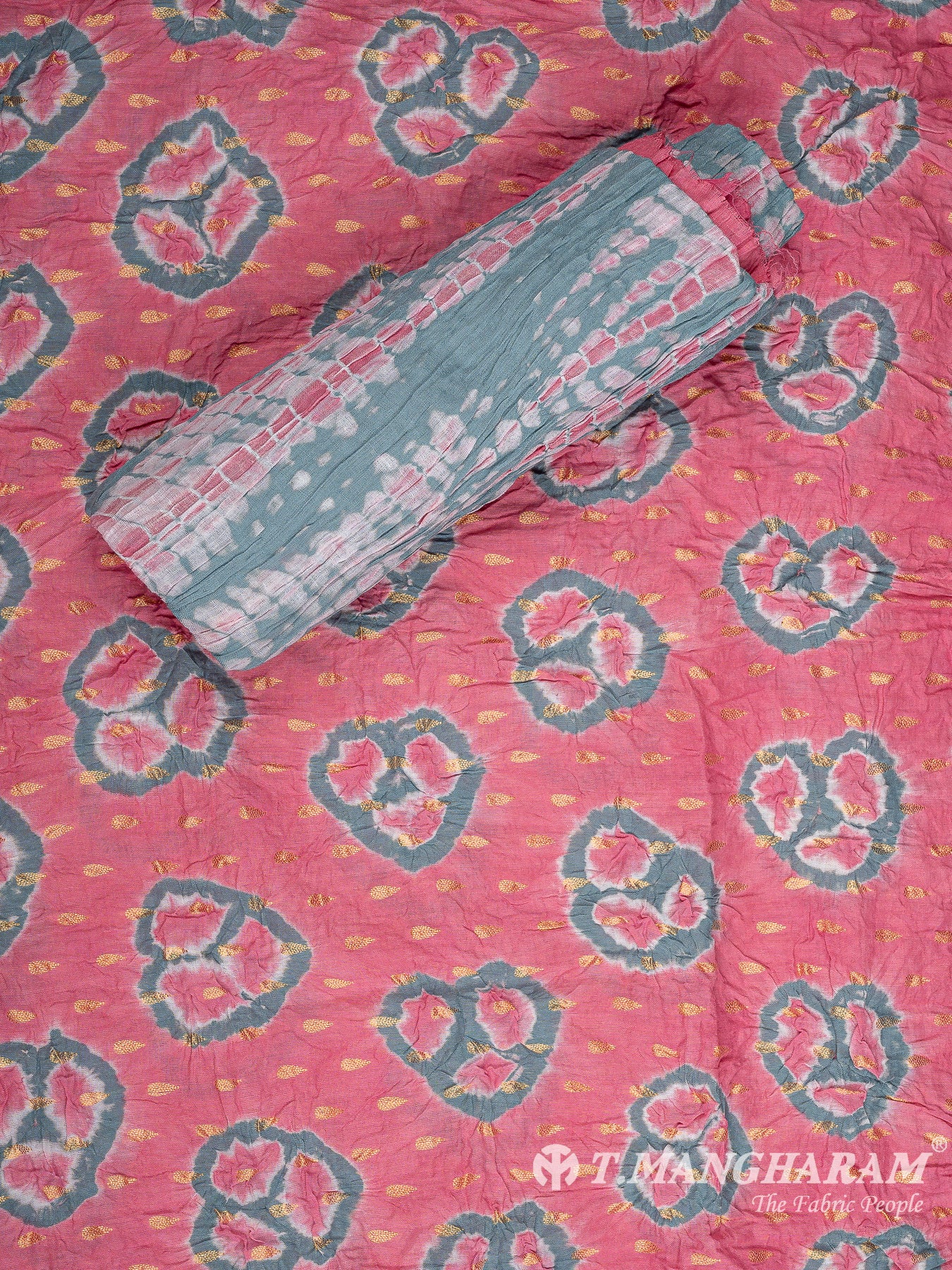 Pink Cotton Chudidhar Fabric Set - EG1880 view-2