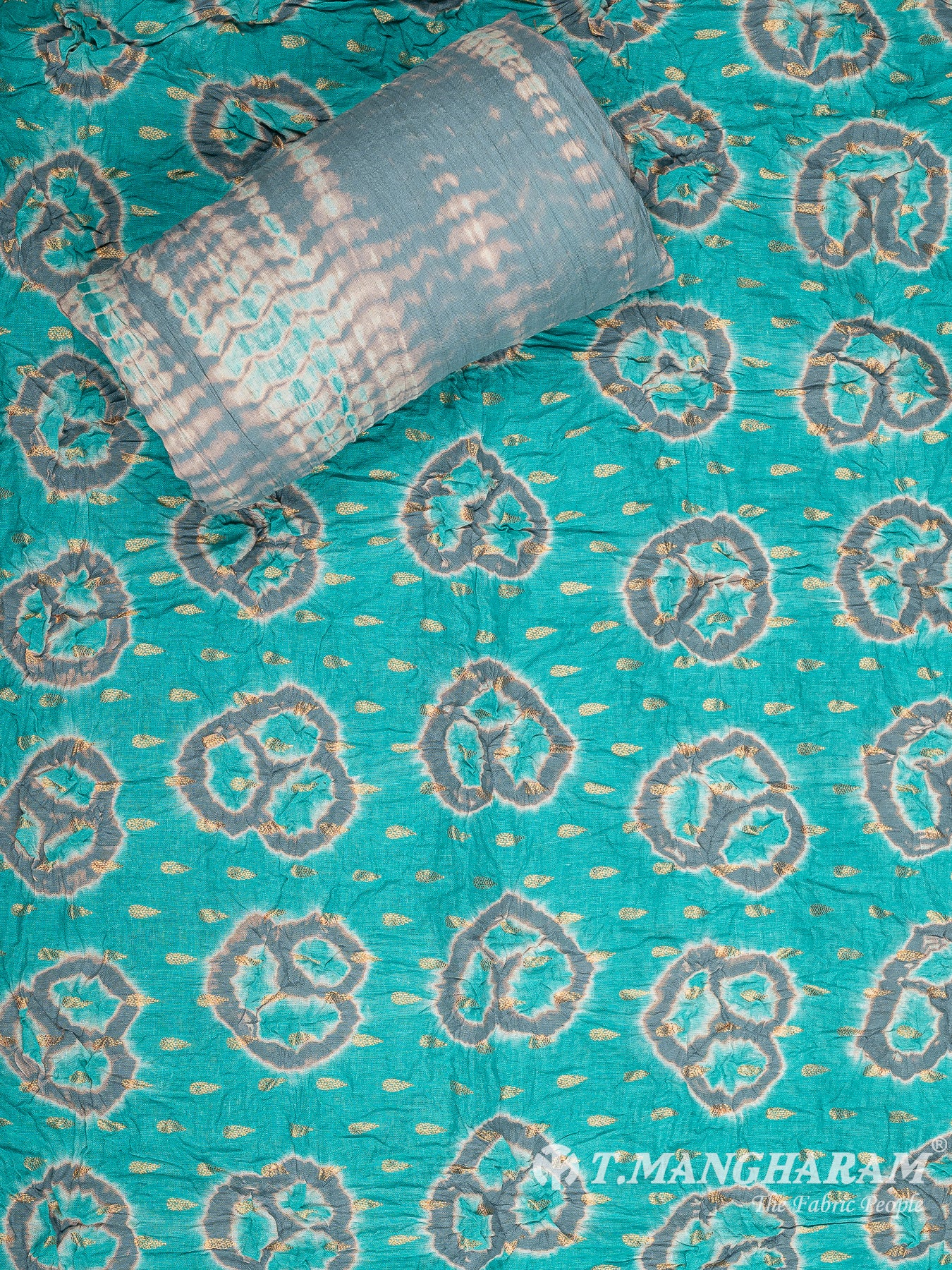 Blue Cotton Chudidhar Fabric Set - EG1882 view-2