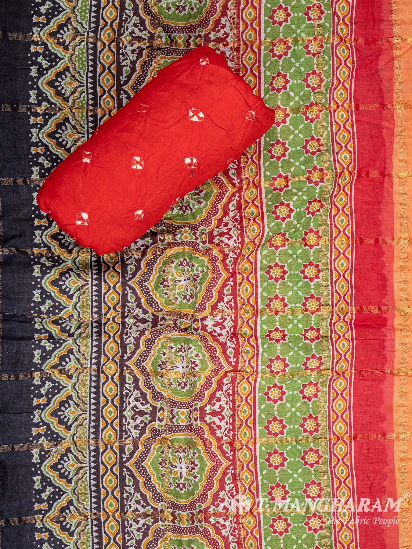 Multicolor Cotton Chudidhar Fabric Set - EG1938