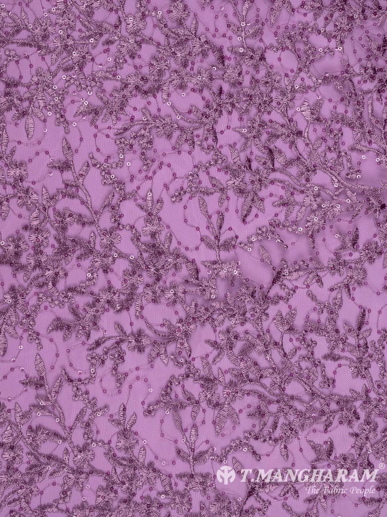 Purple Net Embroidery Fabric - EA3273 view-3