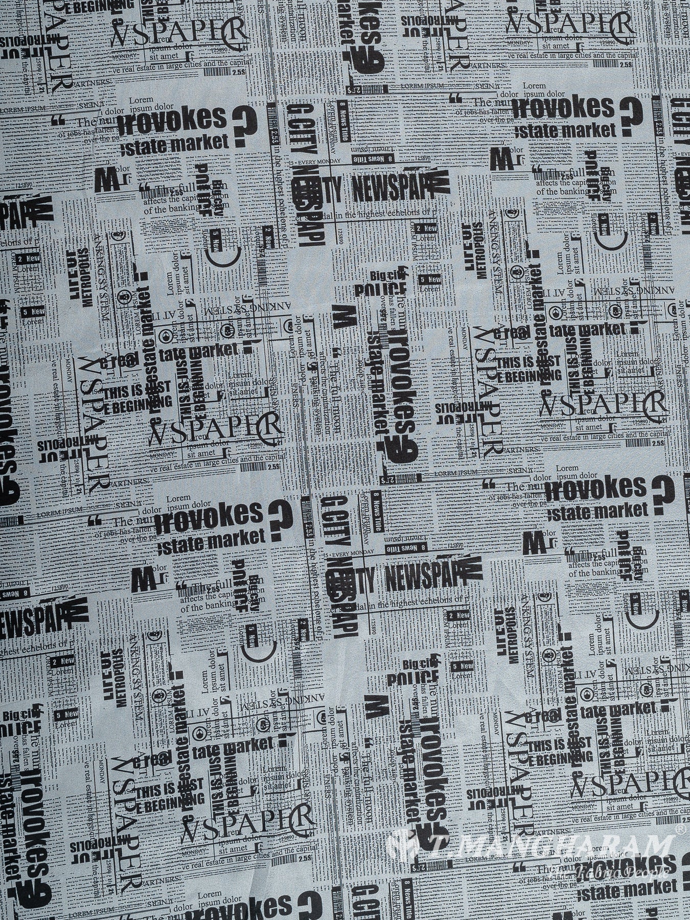 Grey Satin Cotton Fabric - EB8111 view-3