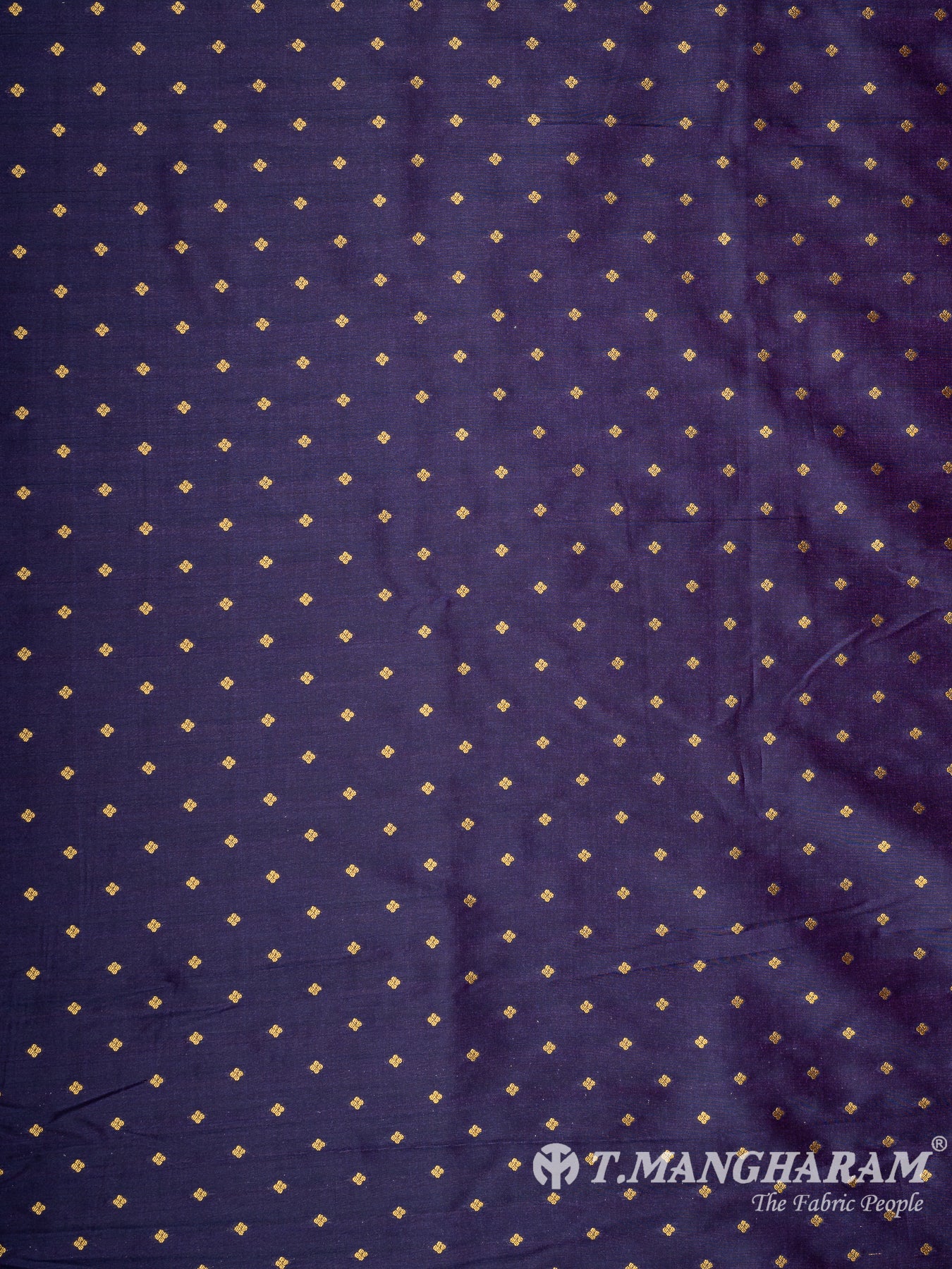 Purple Semi Banaras Fabric - EC11045