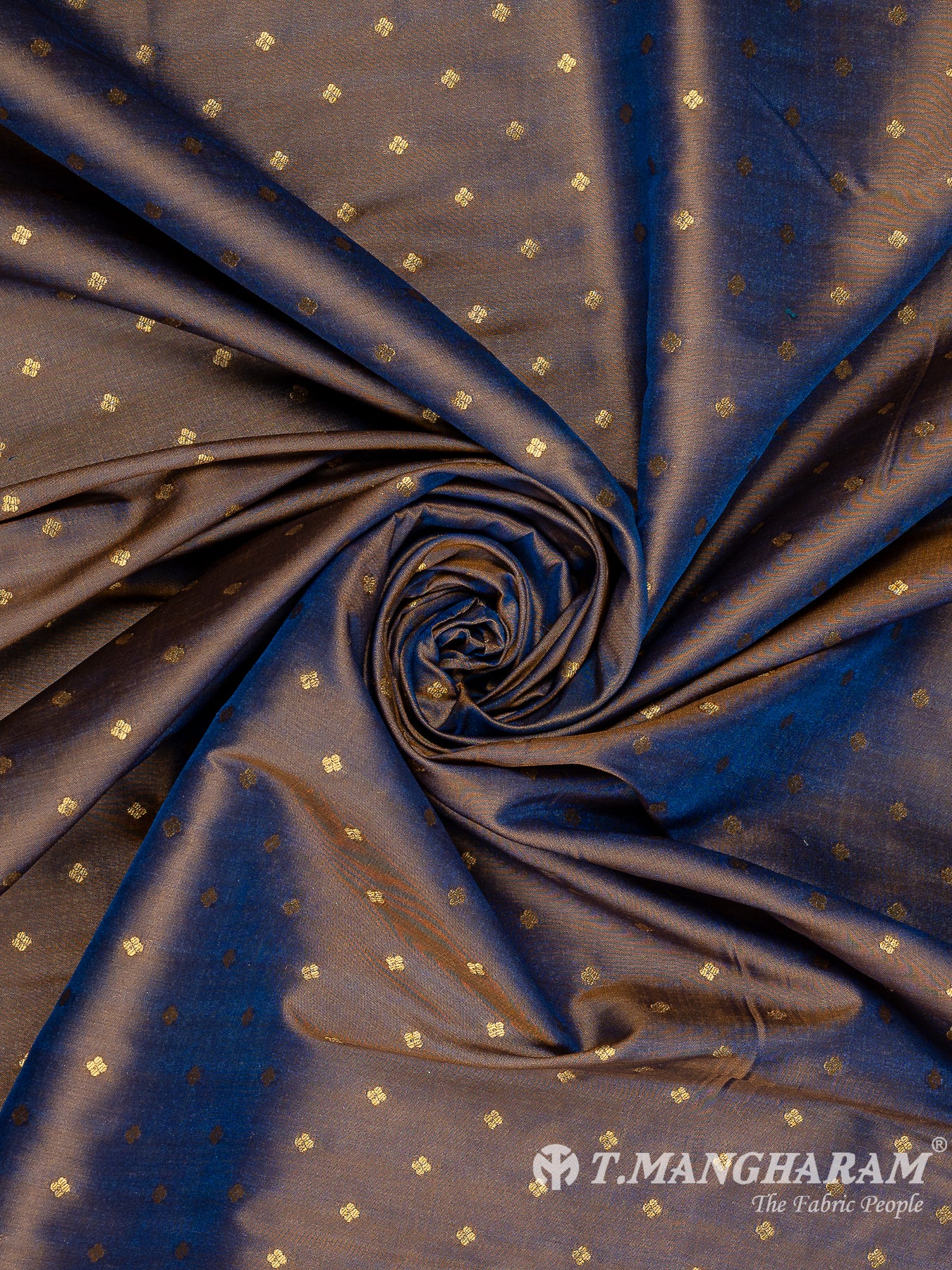 Brown Semi Banaras Fabric - EC11040